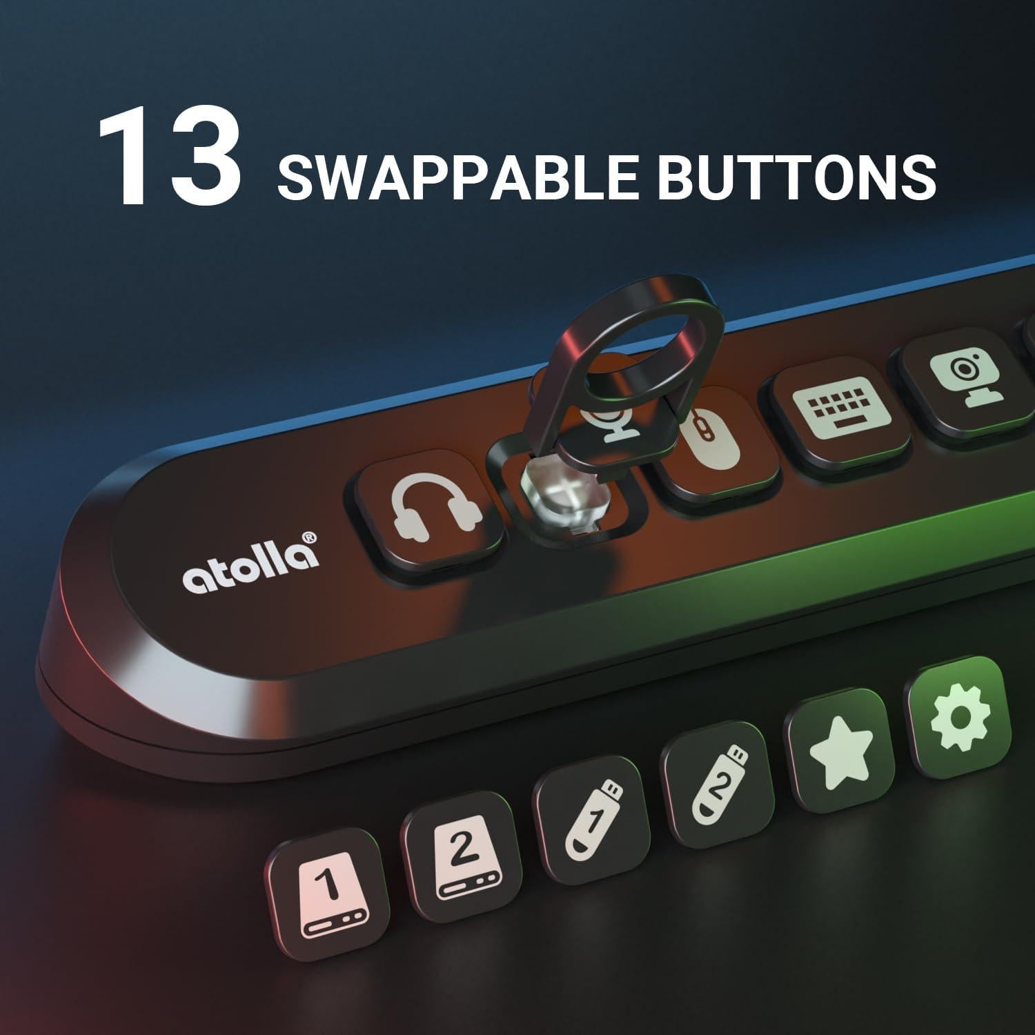 Hub USB 3.0 Alimentado Atolla de 7 Puertos con Carga Rápida