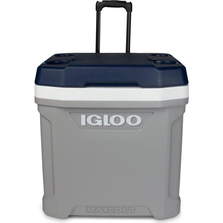 Hielera Rodante Igloo Maxcold 62 QT Gris Aislada 56L