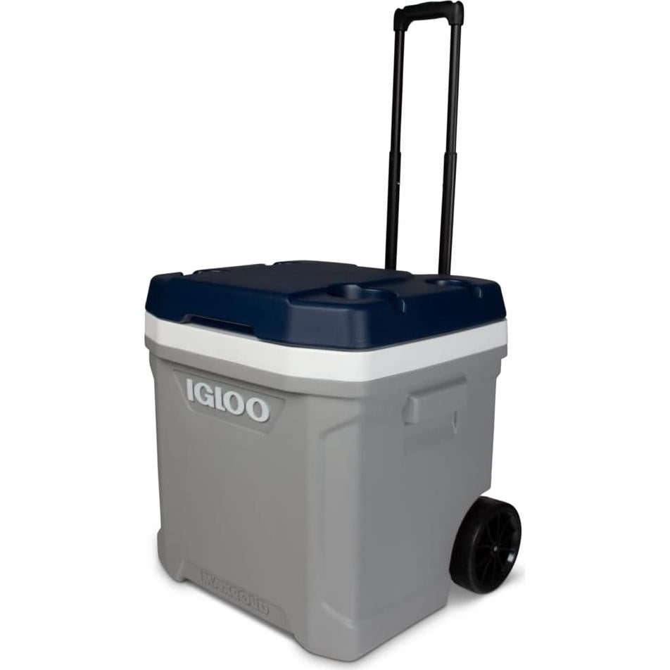 Hielera Rodante Igloo Maxcold 62 QT Gris Aislada 56L