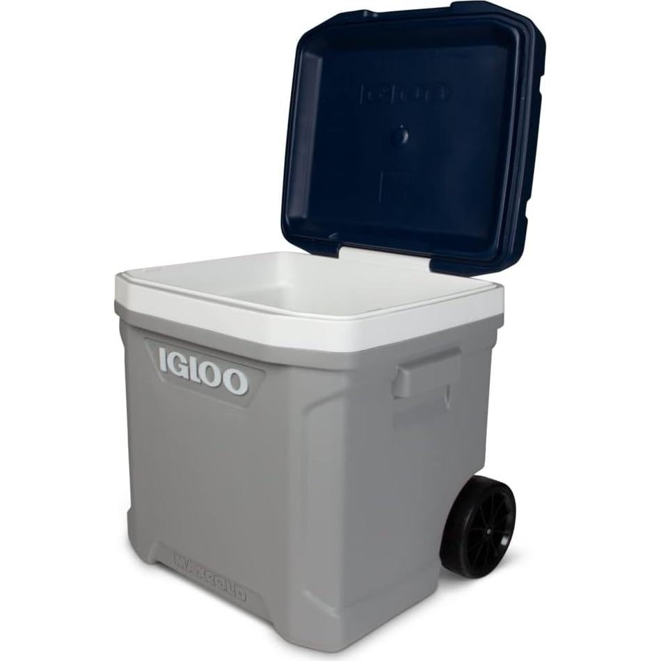 Hielera Rodante Igloo Maxcold 62 QT Gris Aislada 56L