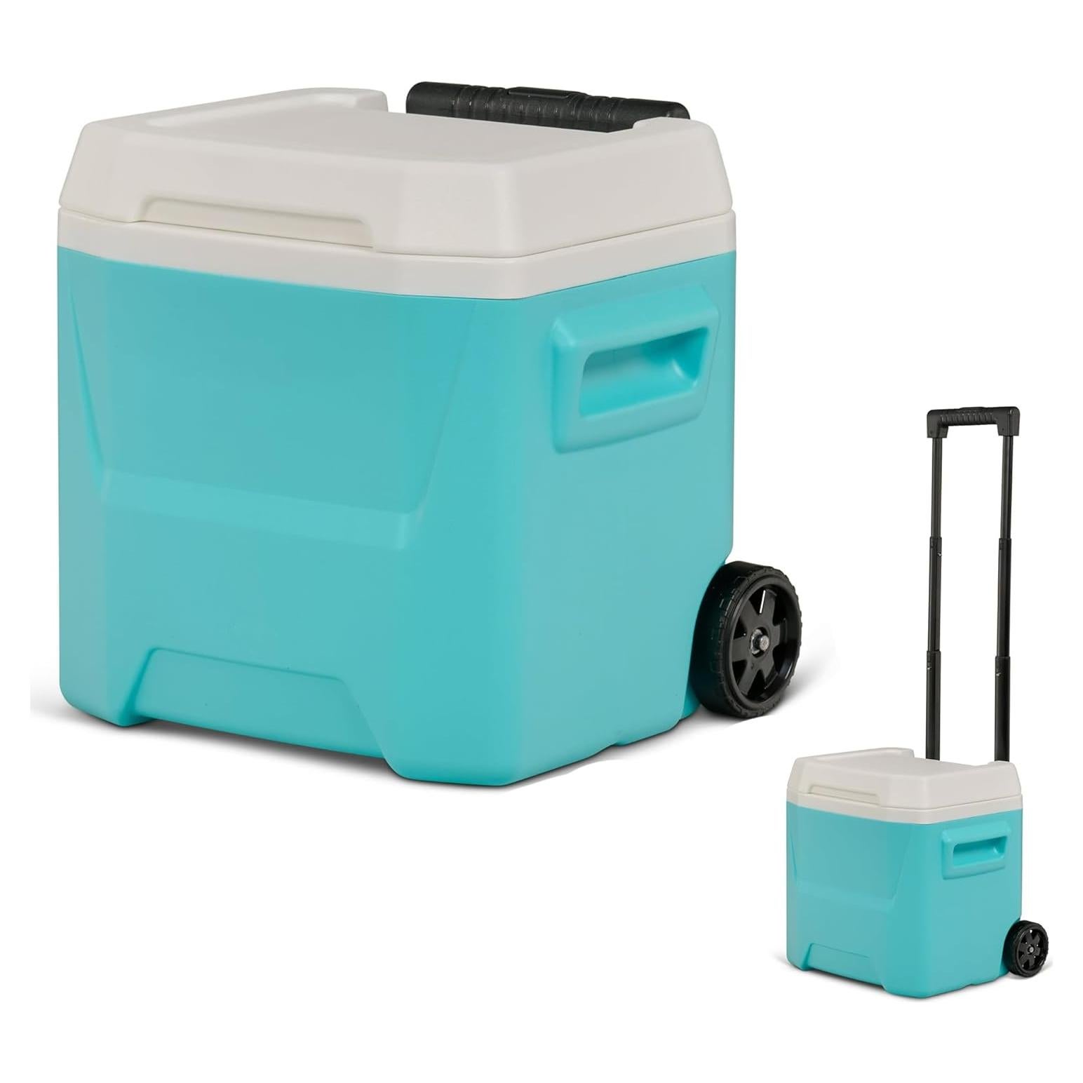 Nevera Portátil Azul Aqua TOPDZHSHI 16 QT con Ruedas