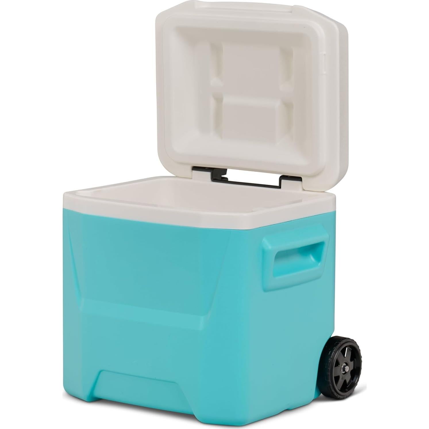 Nevera Portátil Azul Aqua TOPDZHSHI 16 QT con Ruedas