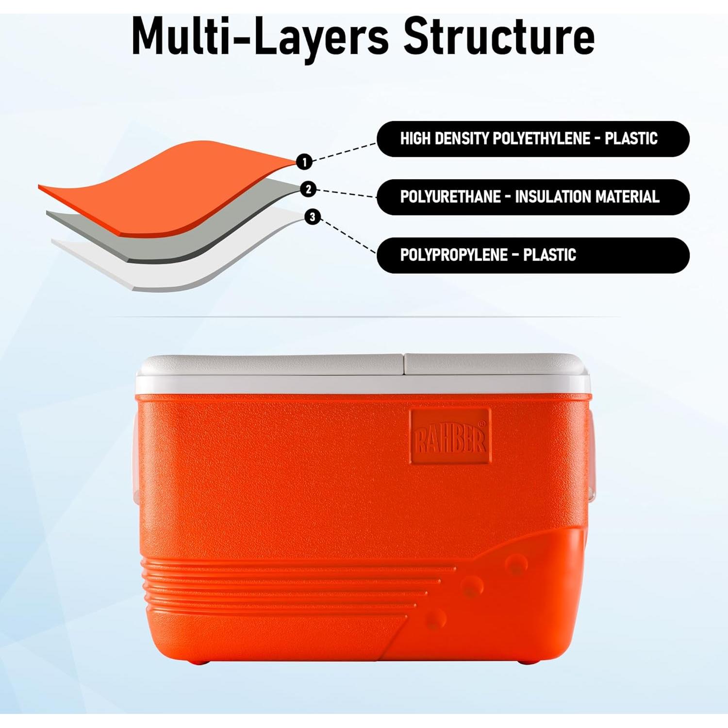 Hielera Grande Aislada RAHBER Max 30L 29.9L para Camping