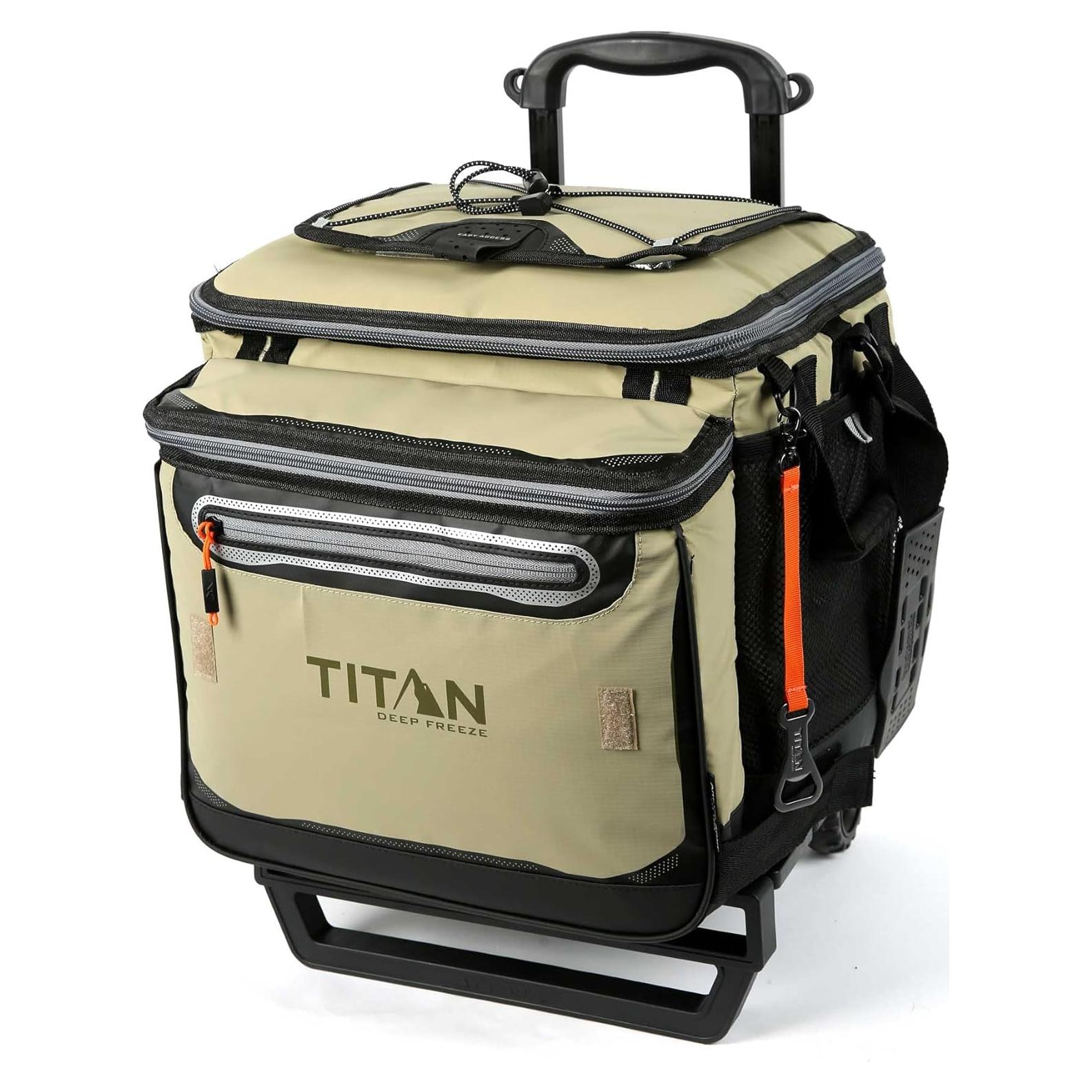 Enfriador Rodante Titan Deep Freeze 60 Latas Musgo