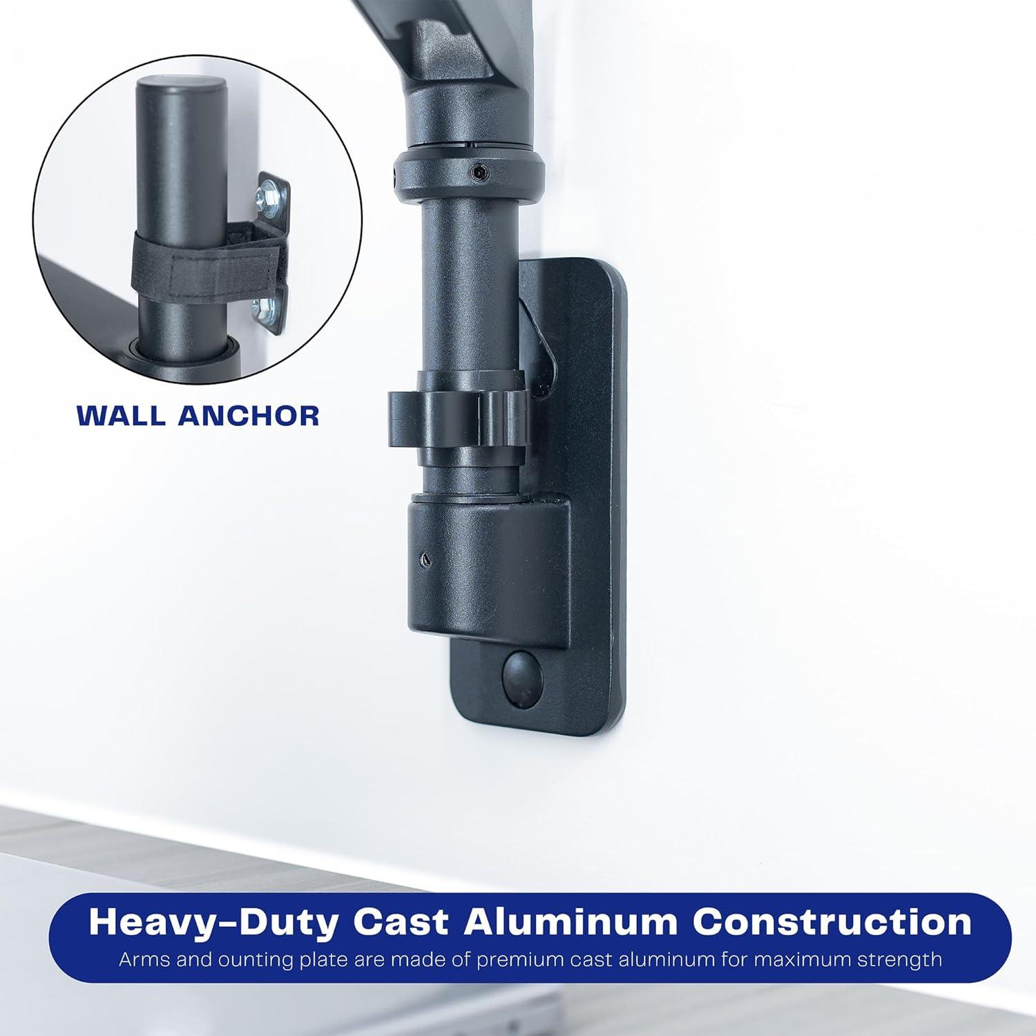 Soporte de Pared Doble VIVO para Monitores Ultrawide 49" Negro