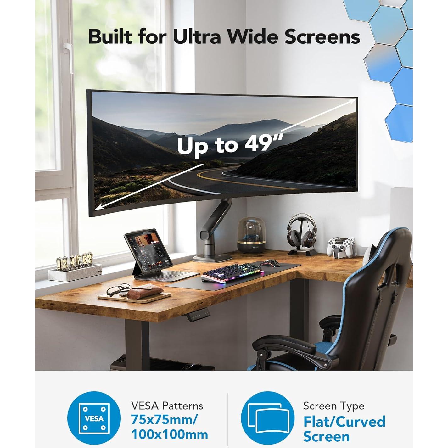 Brazo de Monitor HUANUO para Pantallas Ultrawide hasta 49"
