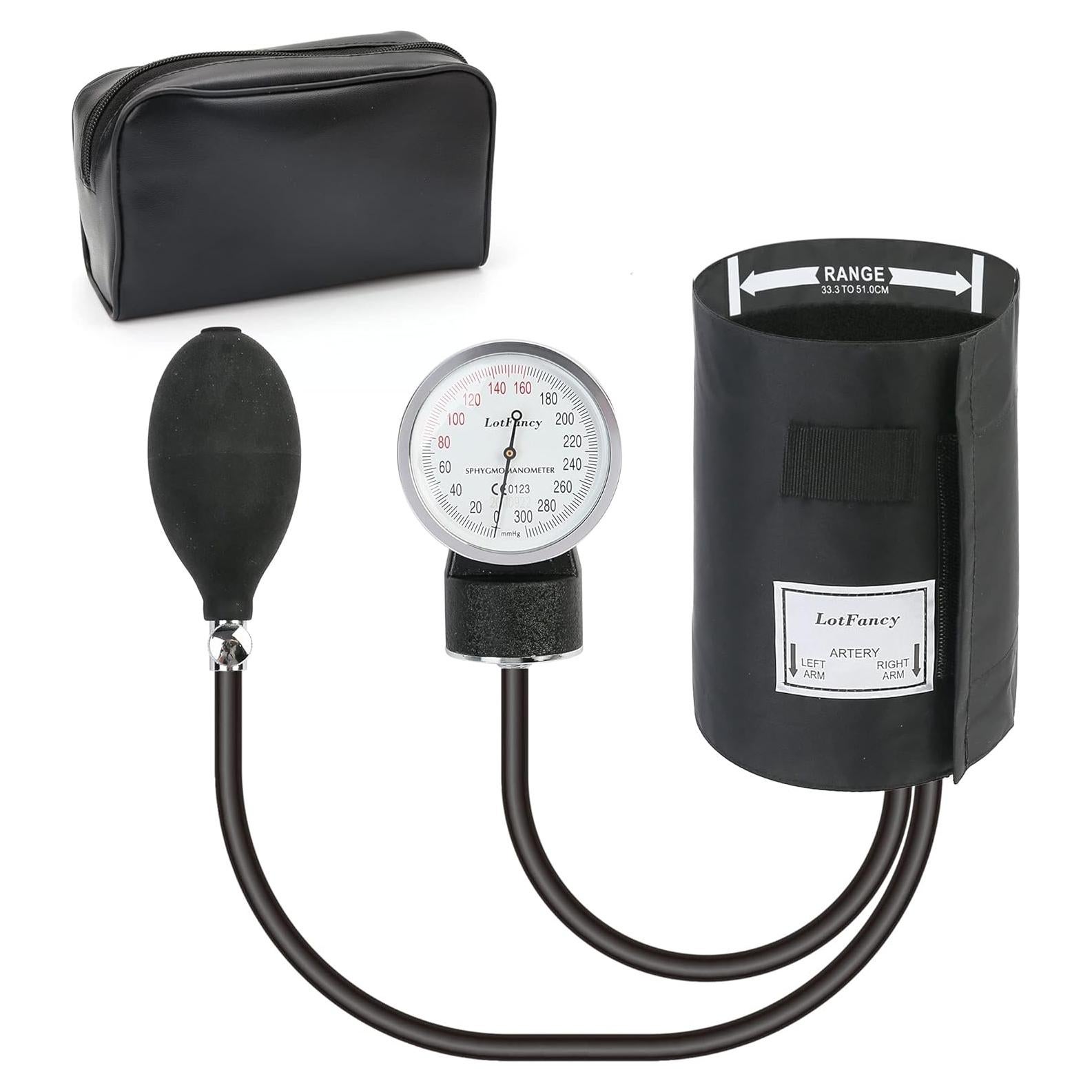 Esfigmomanómetro Aneroide LotFancy Manguito Grande Adultos