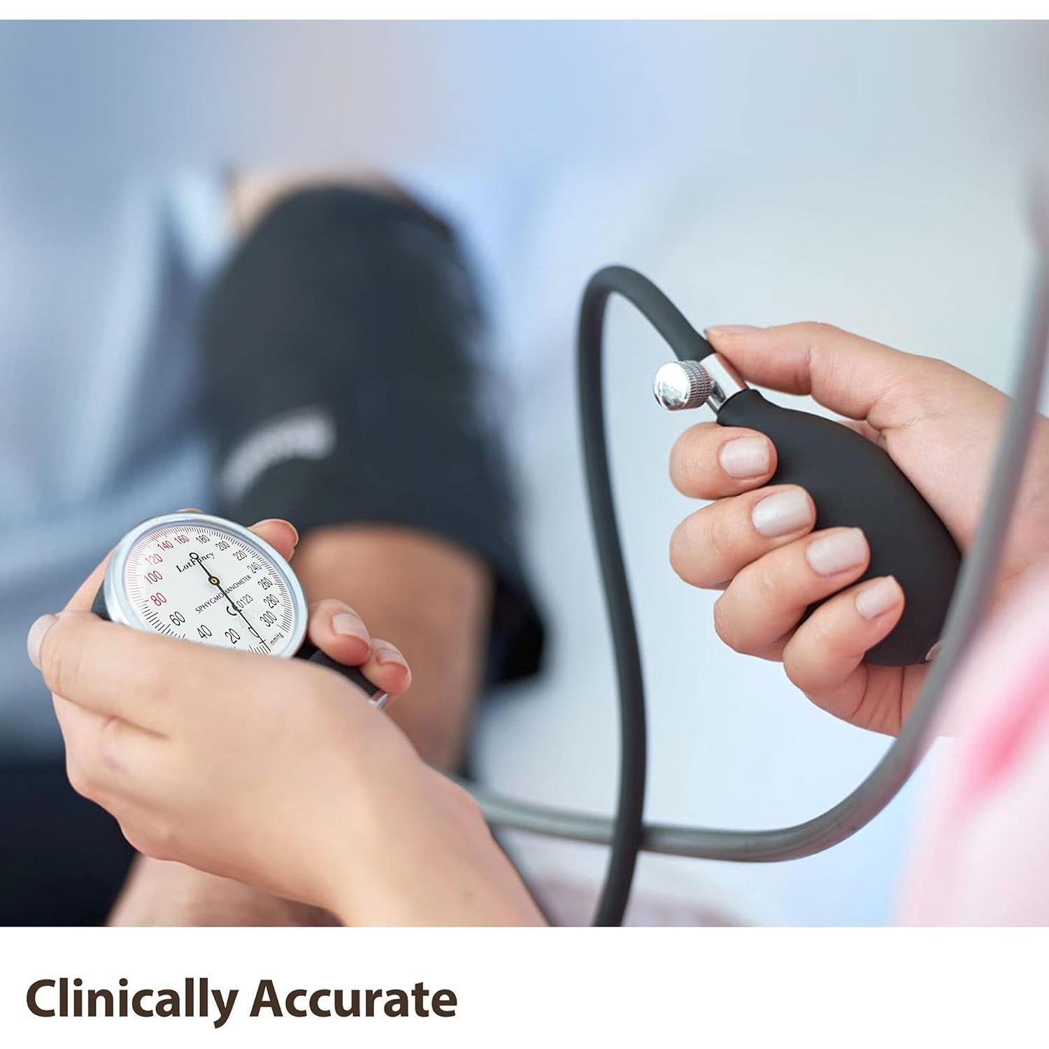 Esfigmomanómetro Aneroide LotFancy Manguito Grande Adultos