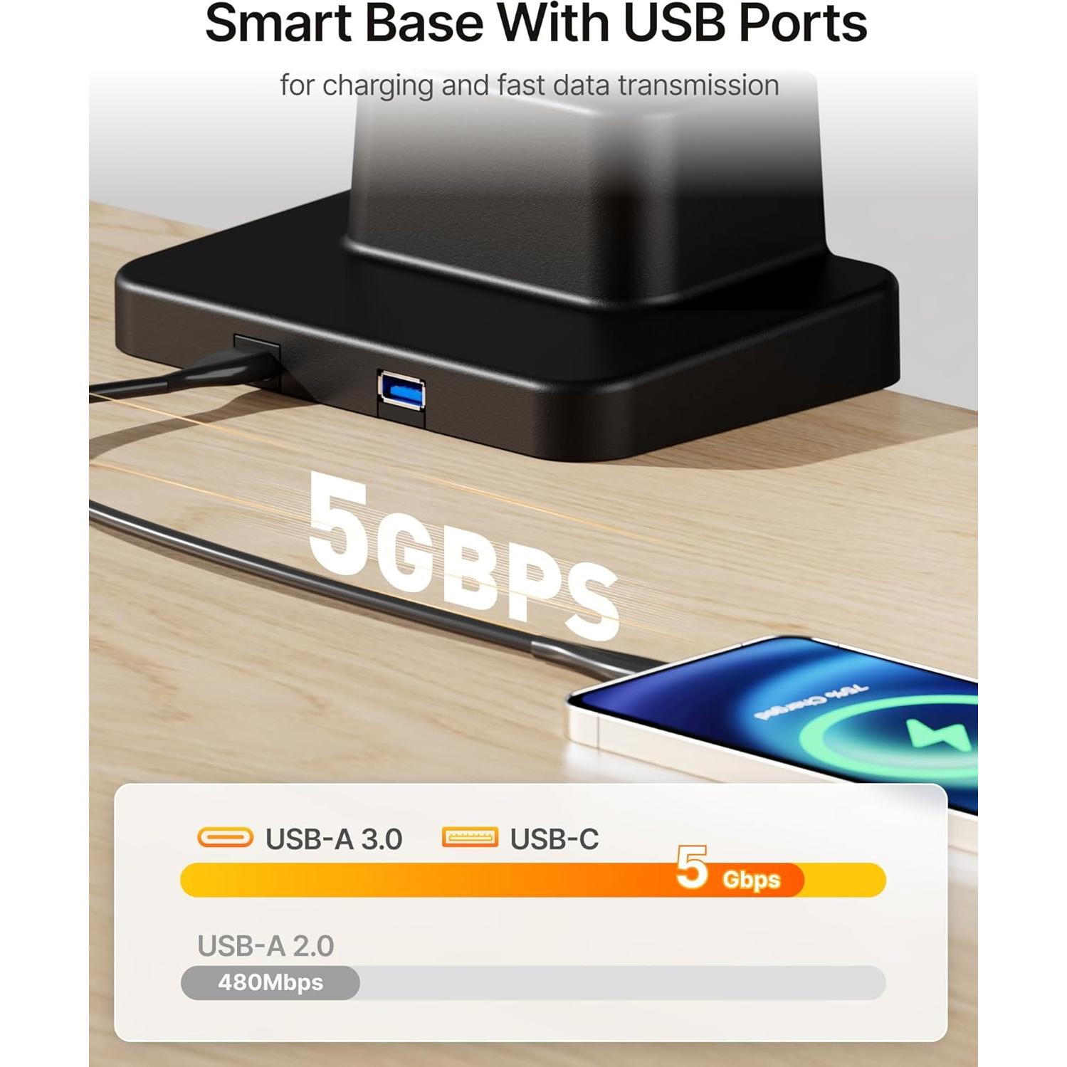 Brazo de Monitor Individual monTEK MA1001UCPBK 17-57" Negro