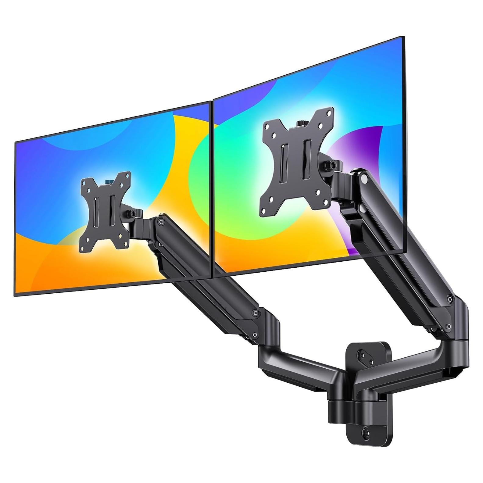 Soporte de Pared Doble Monitor HUANUO 17-32" Ajustable VESA