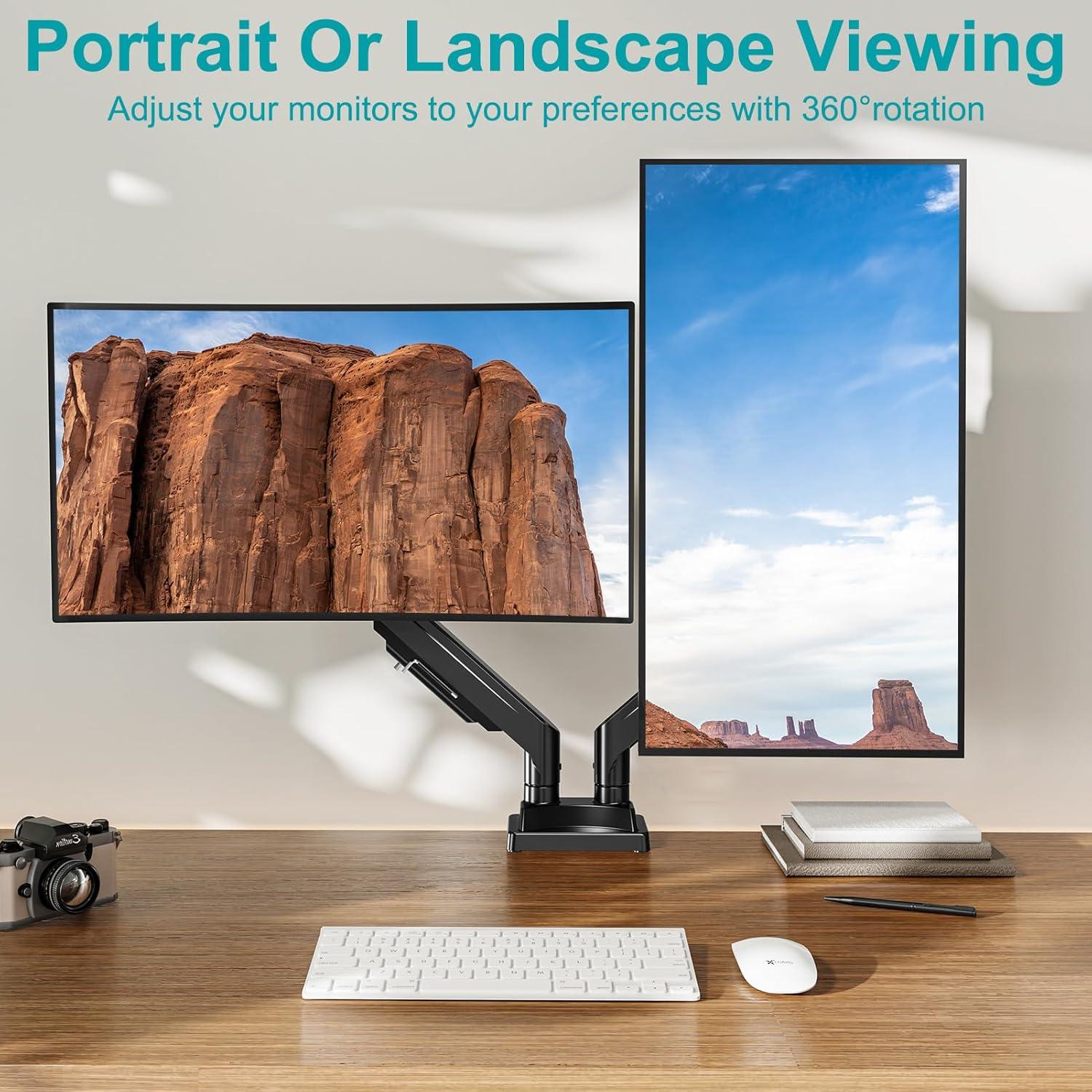 Soporte Doble de Monitor MOUNT PRO para Pantallas de 43"