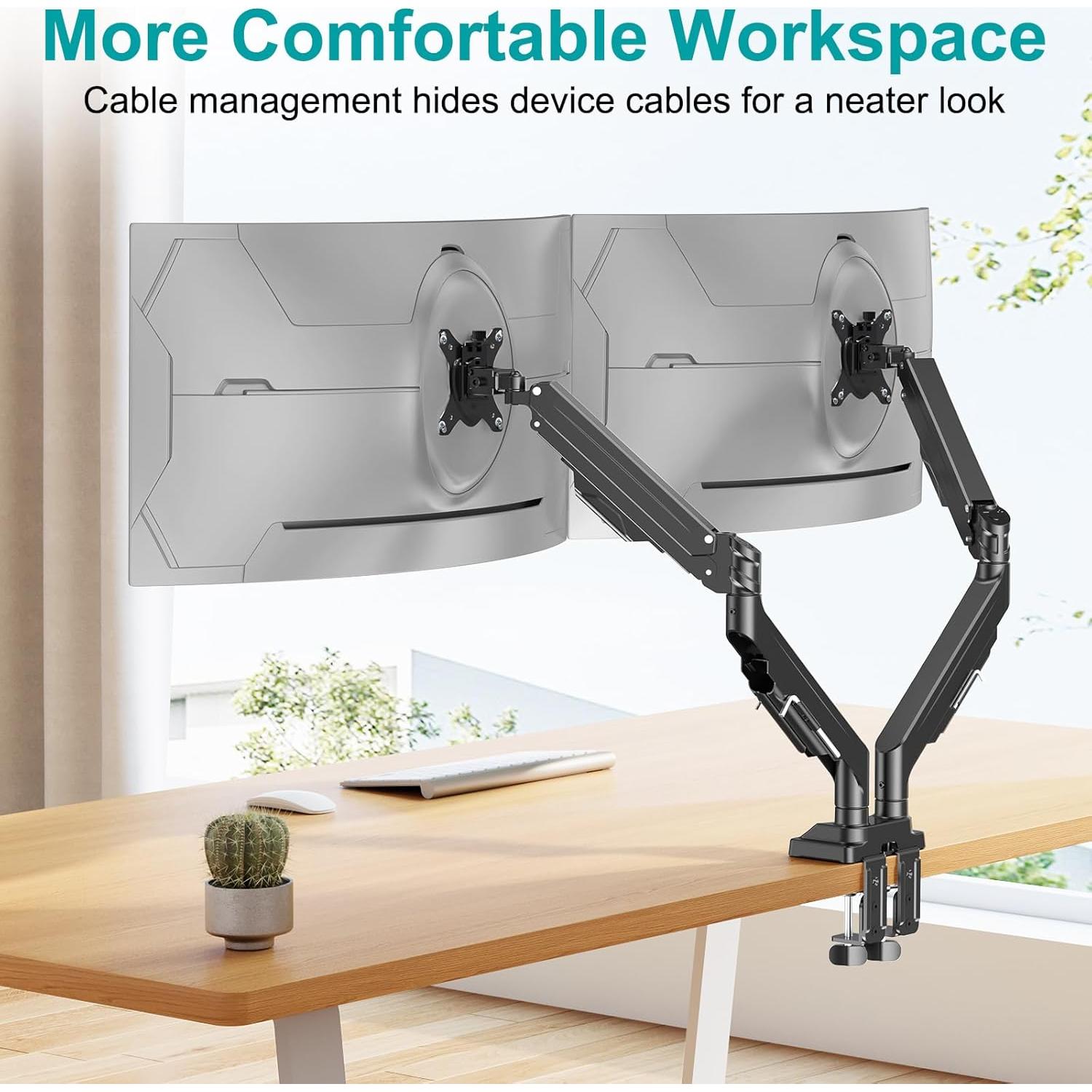 Soporte Doble de Monitor MOUNT PRO para Pantallas de 43"