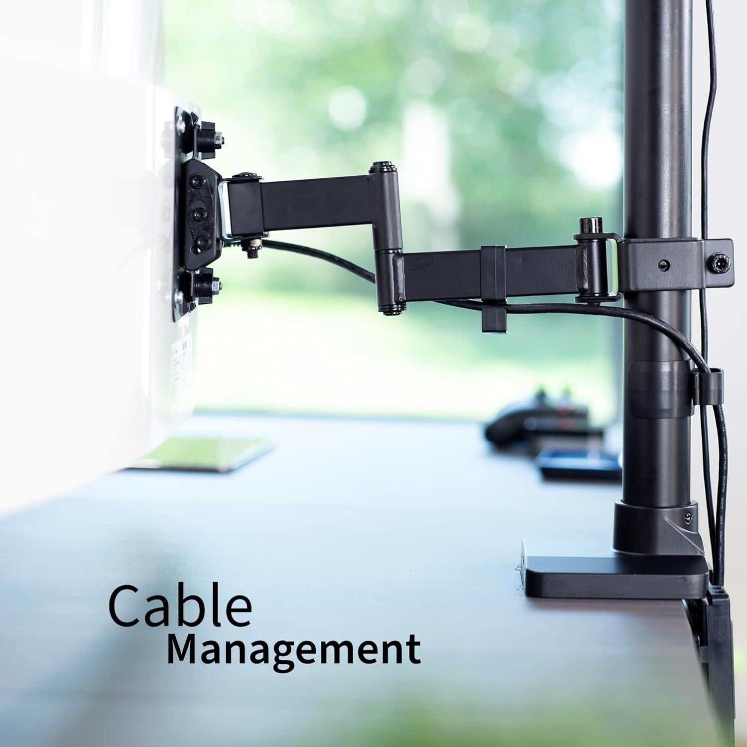 Soporte de Monitor Doble Vertical VIVO STAND-V202T 43" Negro