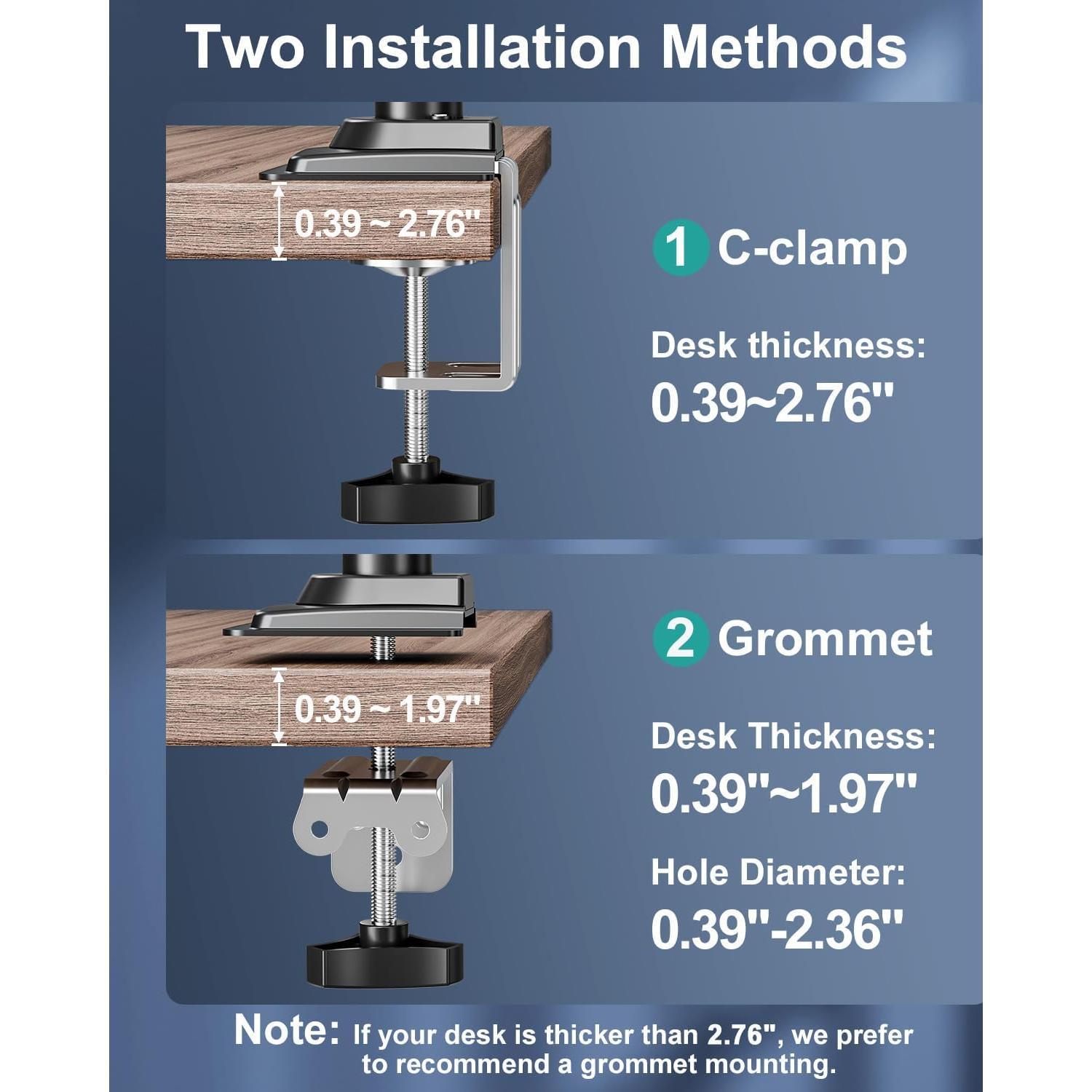Soporte de Monitor VESA MOUNT PRO Ajustable 13-32" Negro