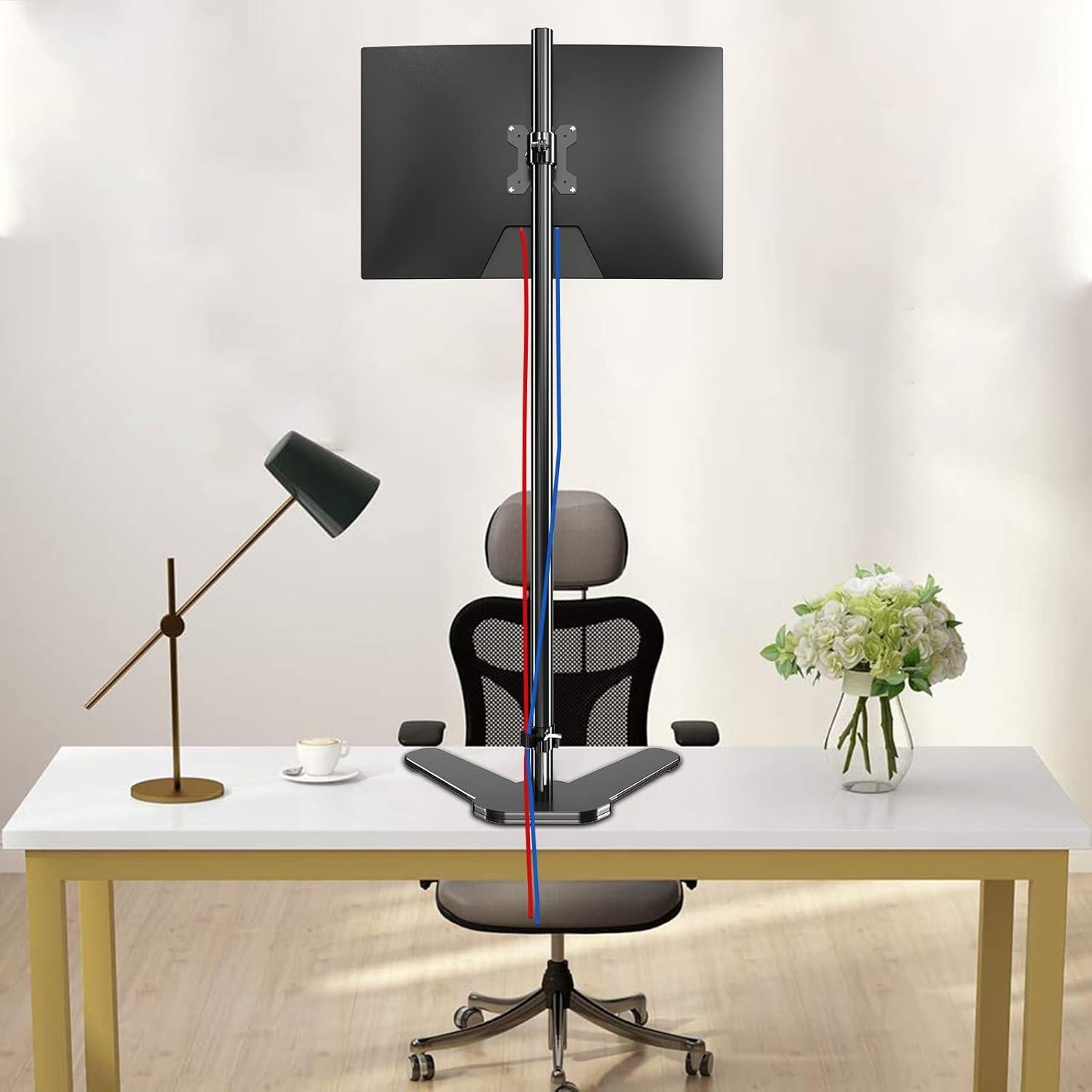 Soporte para Monitor Ajustable Pholiten Negro 47" (120 cm)