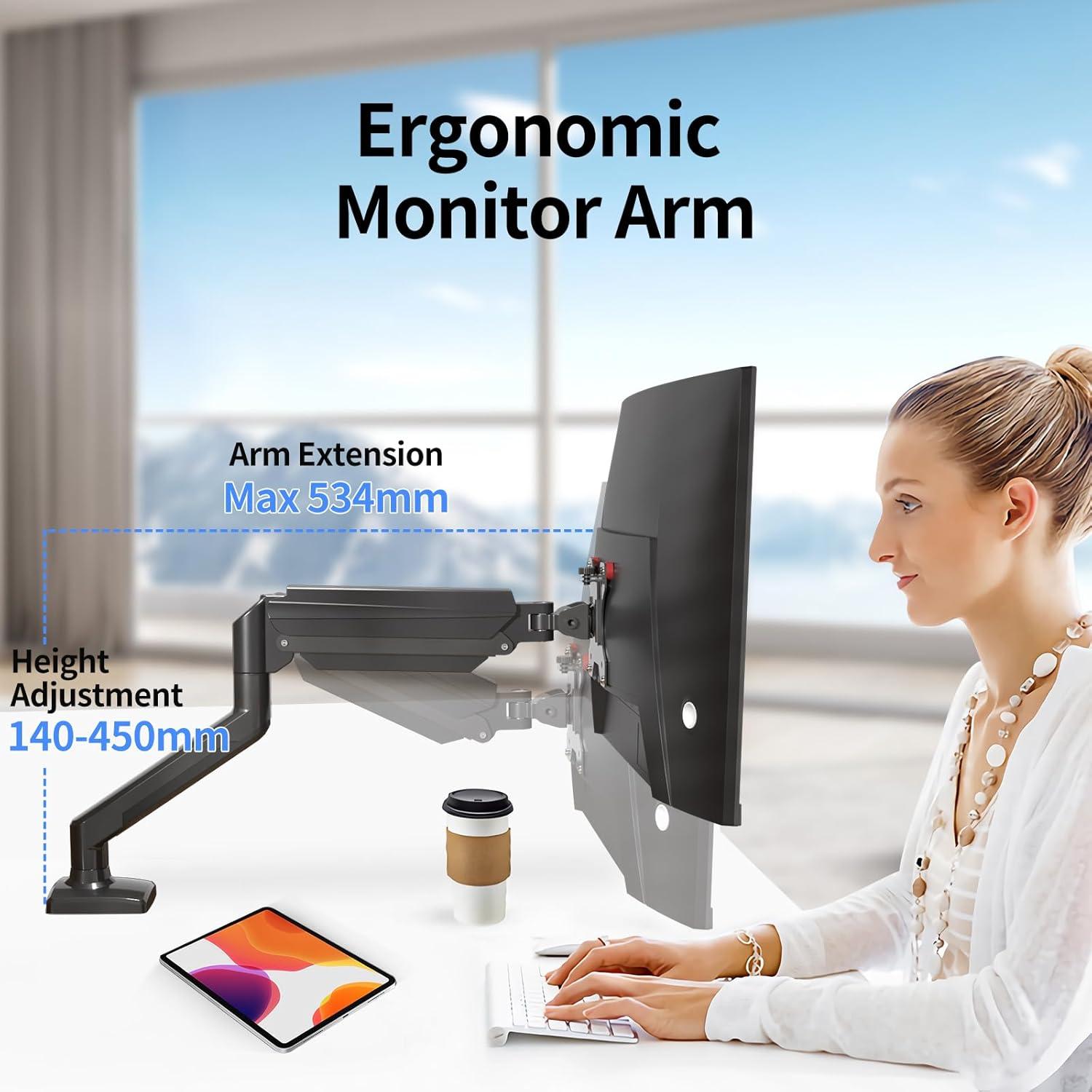 Soporte de Monitor SUPTEK Ajustable 13-32" Negro VESA