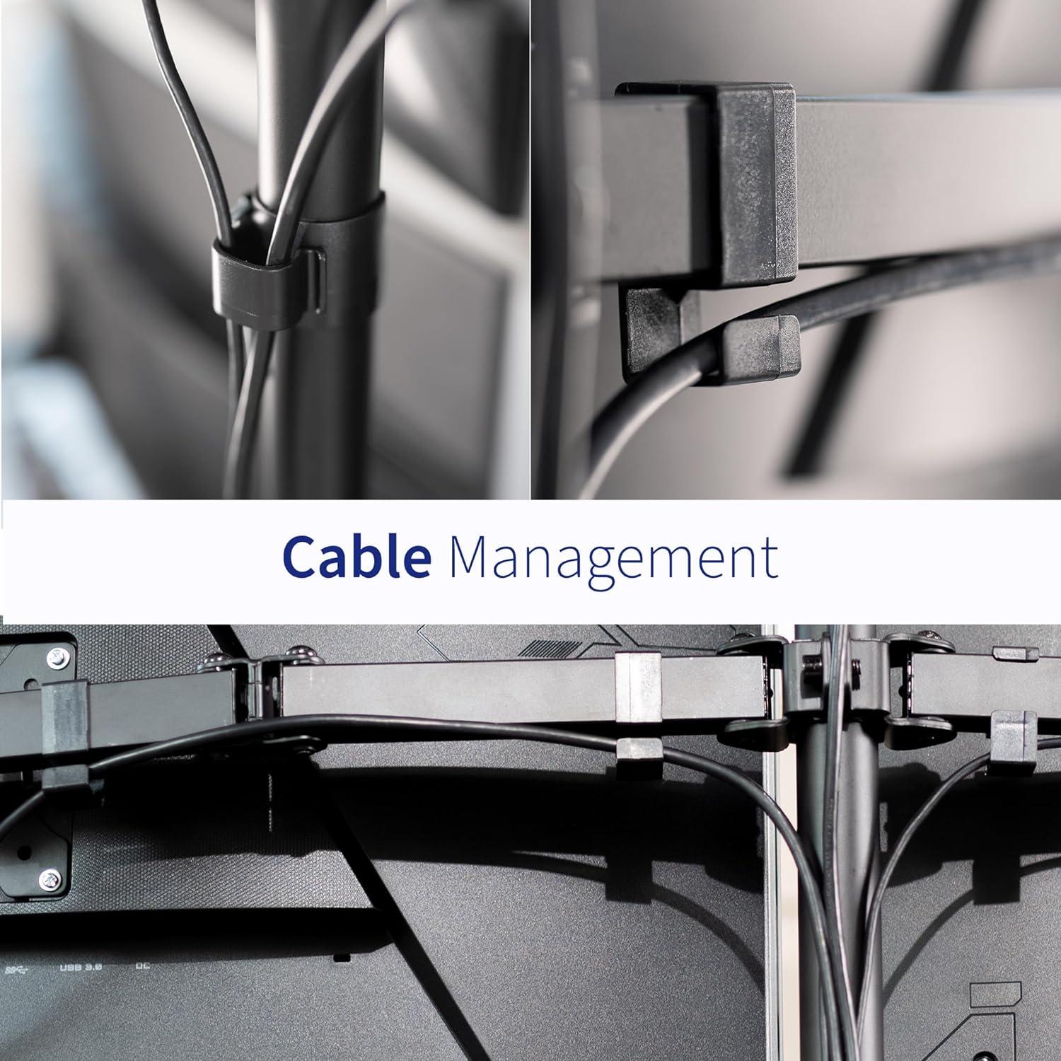 Soporte de Monitor Cuádruple VIVO STAND-V004F Ajustable 33-76 cm