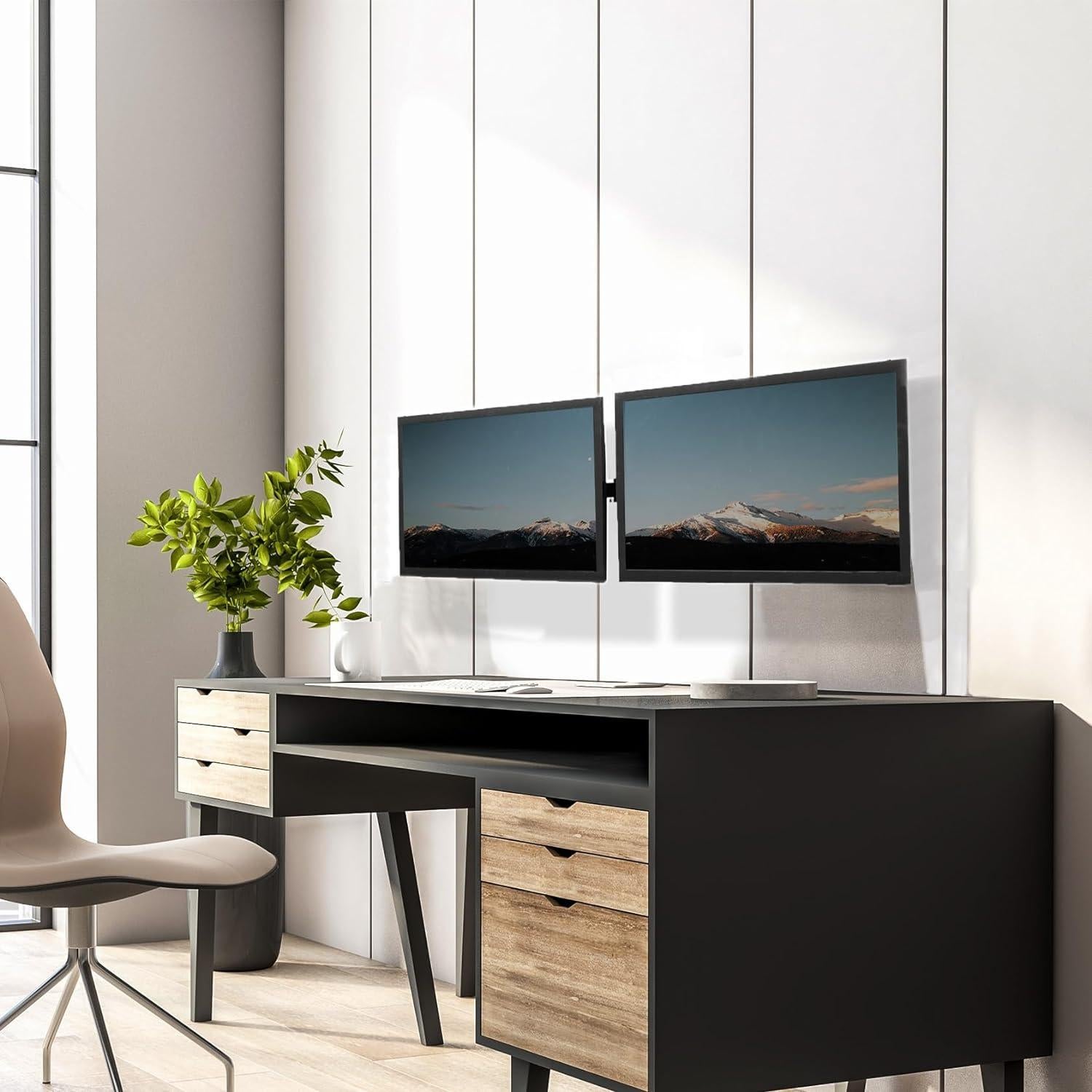 Soporte de Pared Doble para Monitor VIVO MOUNT-TS32B 21-32"