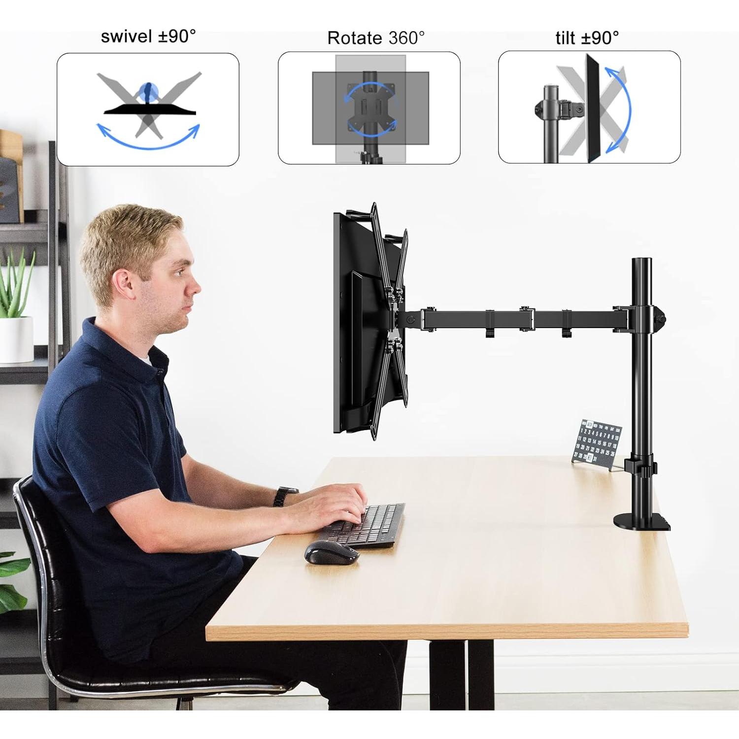 Soporte de Escritorio para Monitor Pholiten 33-68 cm Ajustable