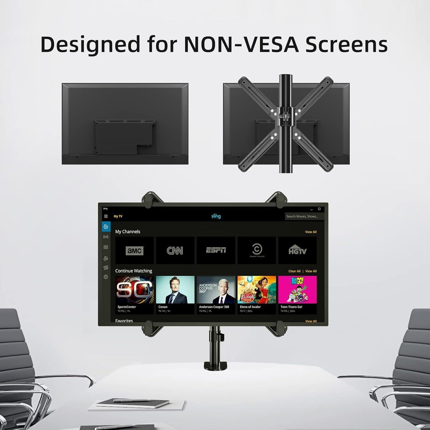 Soporte de Escritorio para Monitor Pholiten 33-68 cm Ajustable