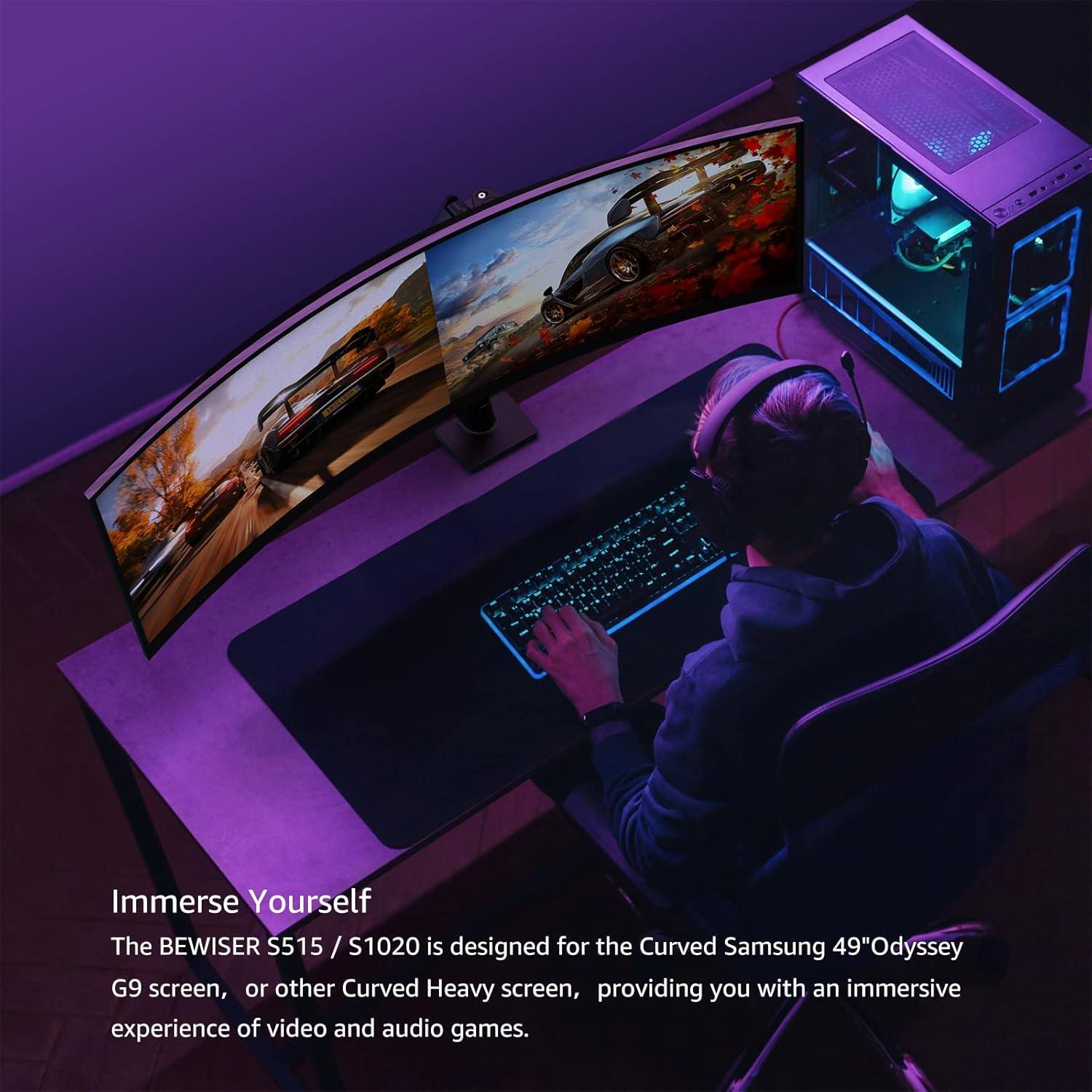 Brazo de Monitor BEWISER de Aluminio para Pantallas 34-57"