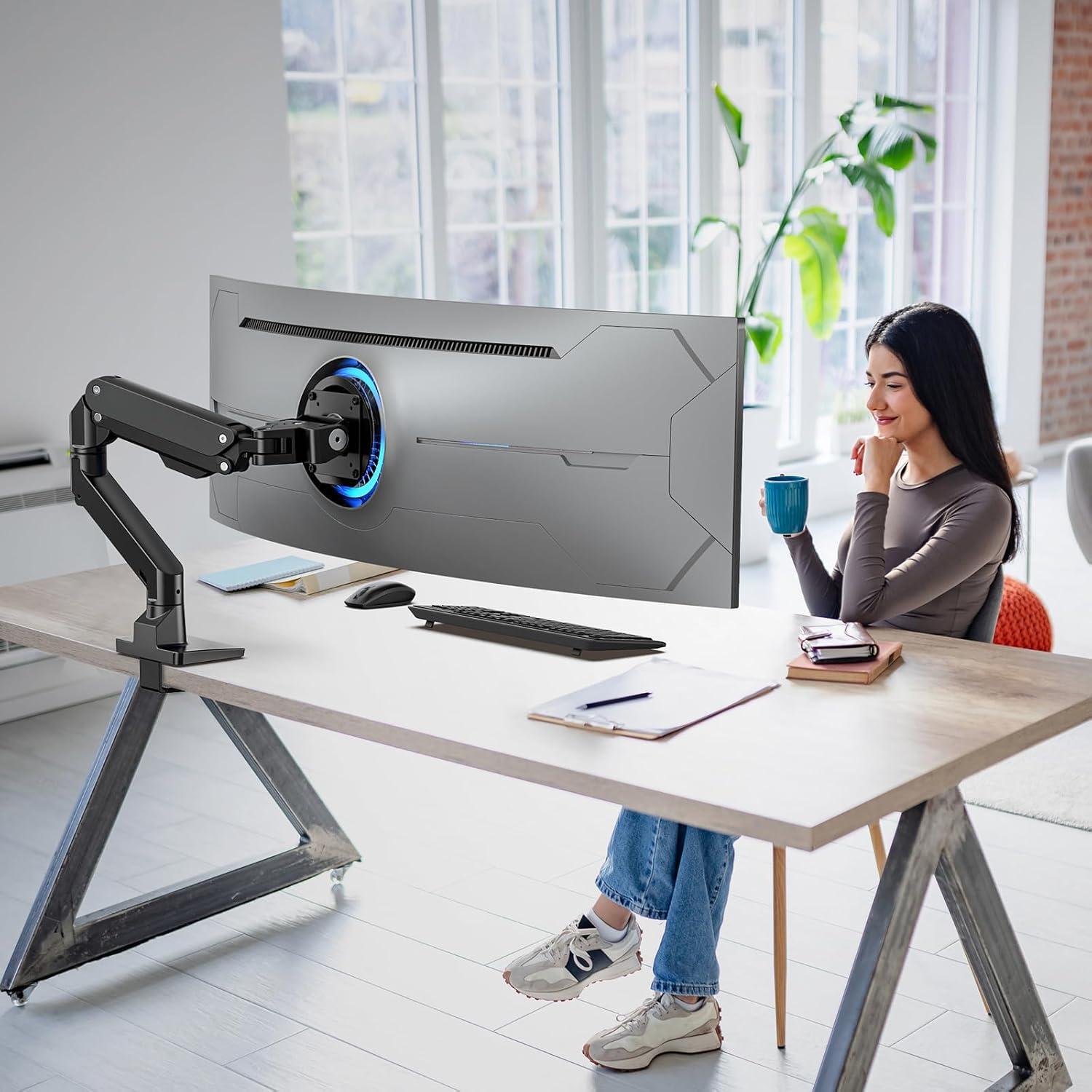 Brazo de Monitor BEWISER de Aluminio para Pantallas 34-57"