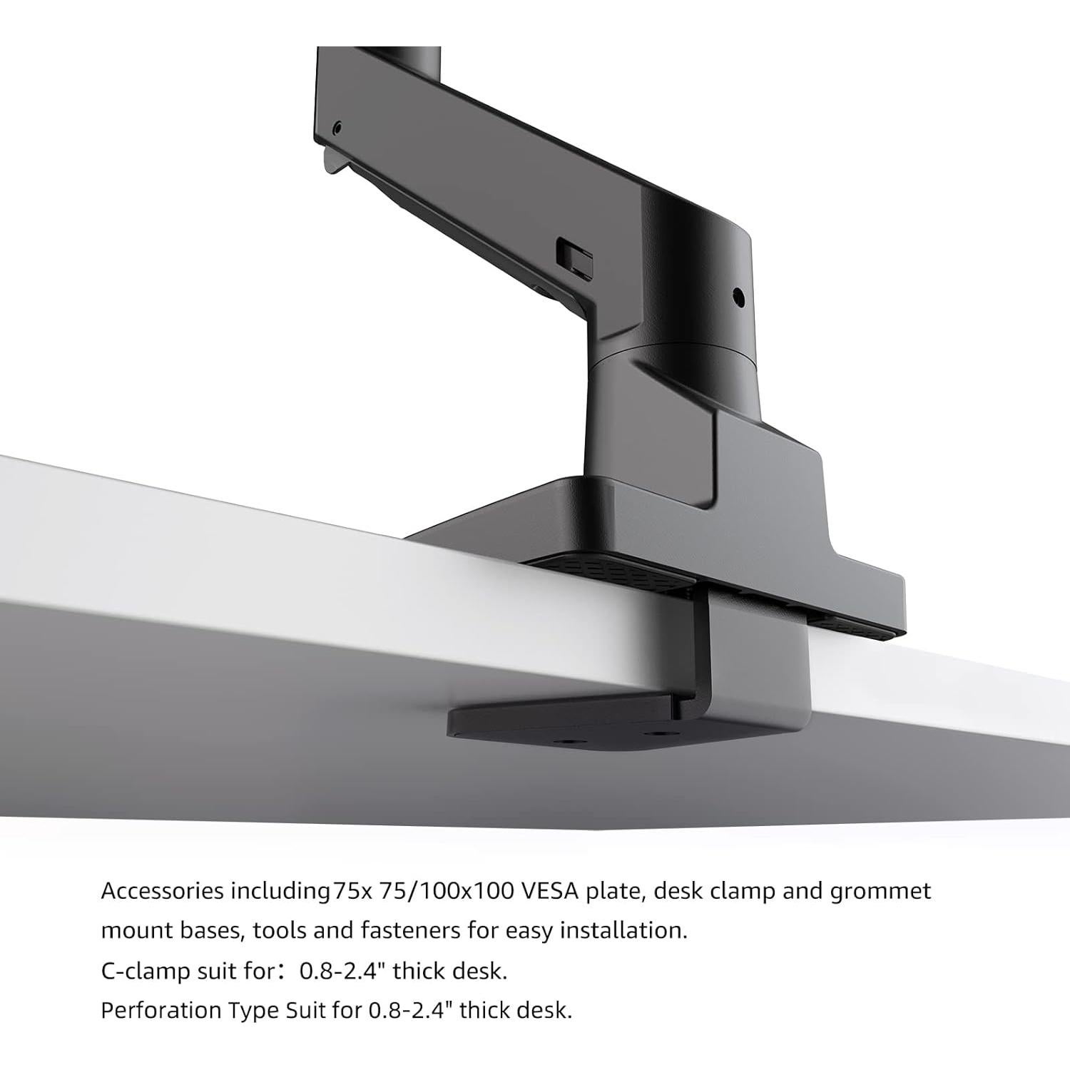 Brazo de Monitor BEWISER de Aluminio para Pantallas 34-57"