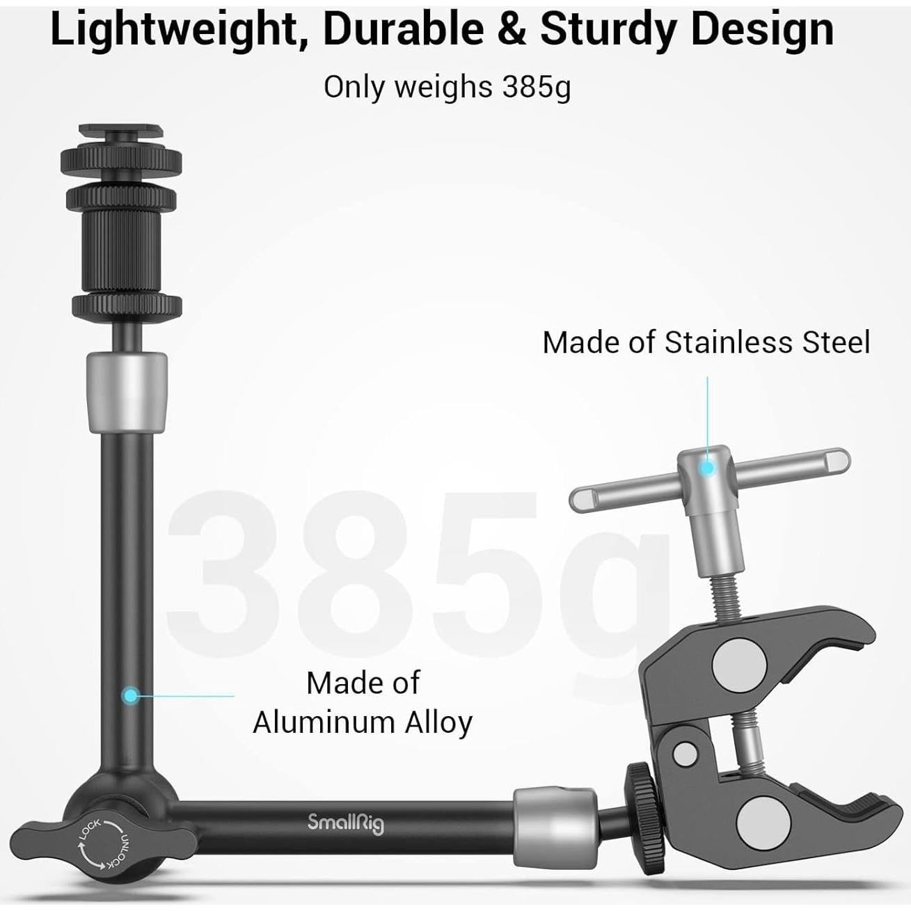 Brazo Mágico Articulado 28cm SmallRig 3726 con Abrazadera