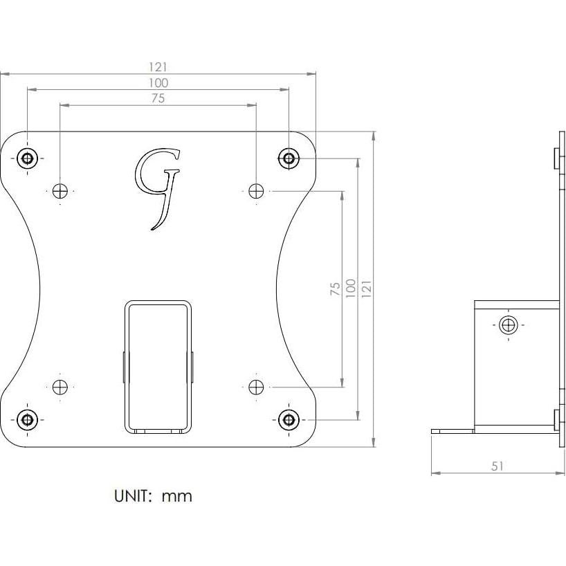 Adaptador VESA Gladiator Joe para HP ProOne 440 G9 23.8"