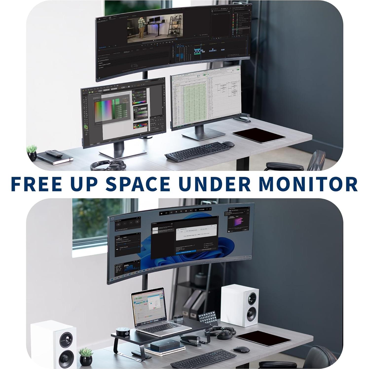 Soporte de Escritorio VIVO STAND-V100R para Monitores 49"