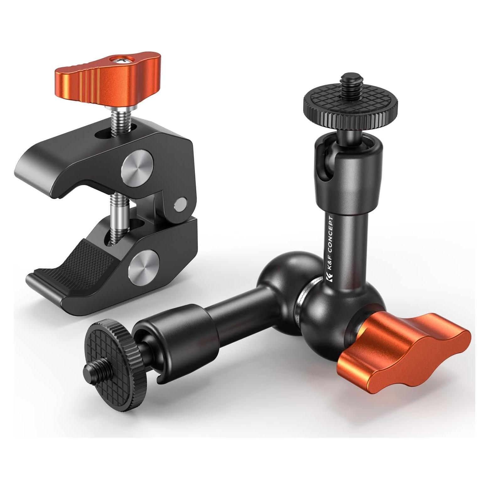 K&F Concept Brazo Mágico 15cm con Abrazadera y Tornillos 1/4"