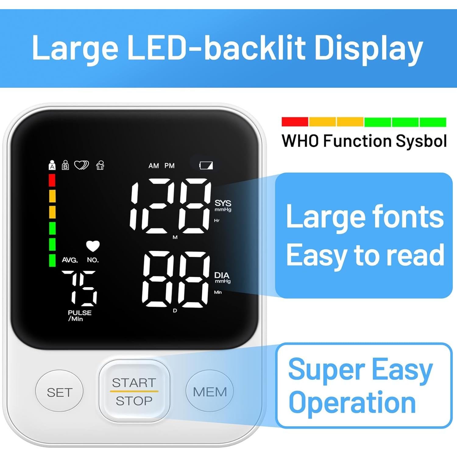 Esfigmomanómetro Manual Shenzhen Jamr C02 con Pantalla LED