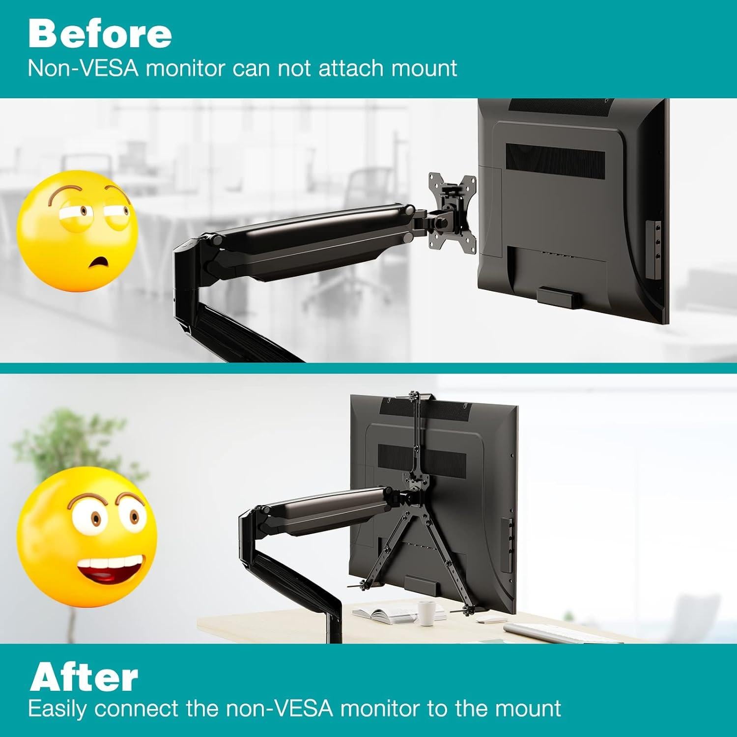 Adaptador VESA MOUNT PRO para Monitores 19-32" No VESA