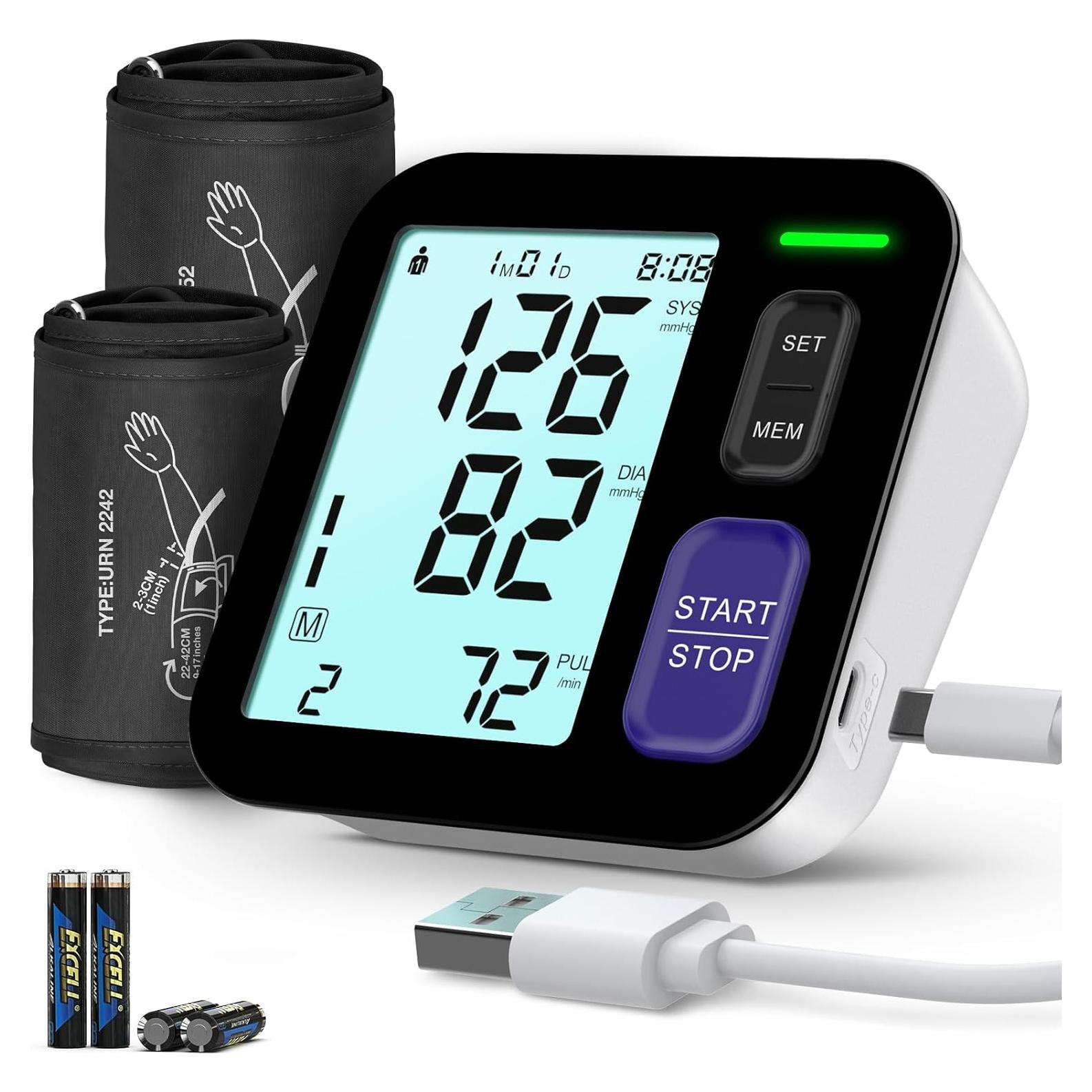 Máquina de Presión Arterial Digital AQESO U80BH con 2 Manguitos