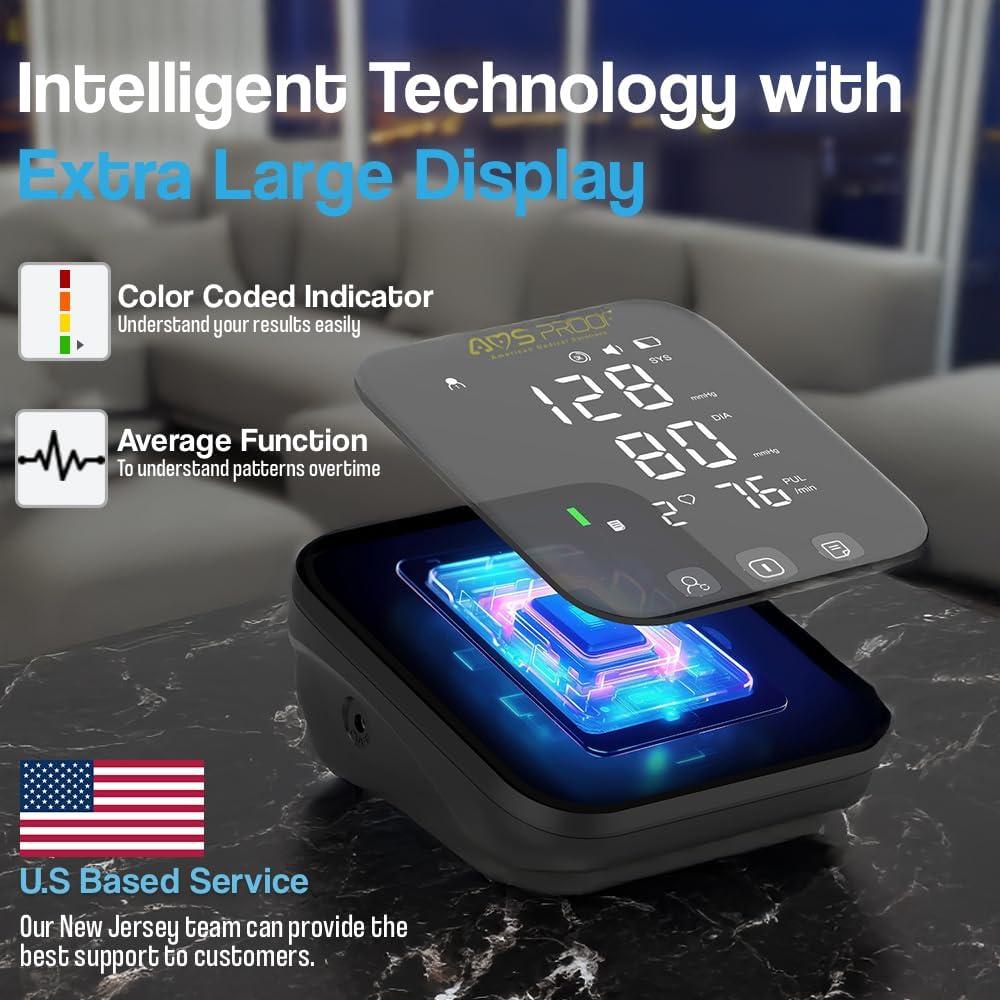 Monitor de Presión Arterial Automático AMSPROOF 101, Brazo 22-42 cm