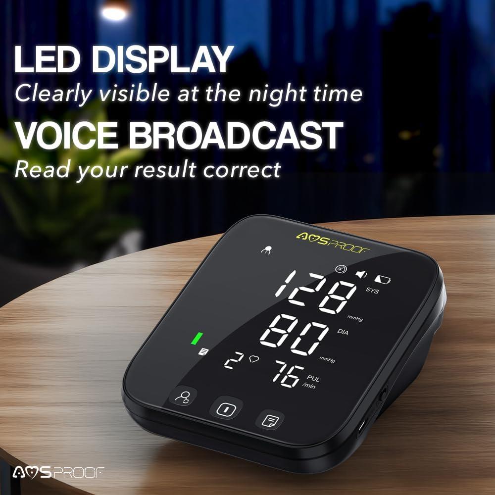Monitor de Presión Arterial Automático AMSPROOF 101, Brazo 22-42 cm