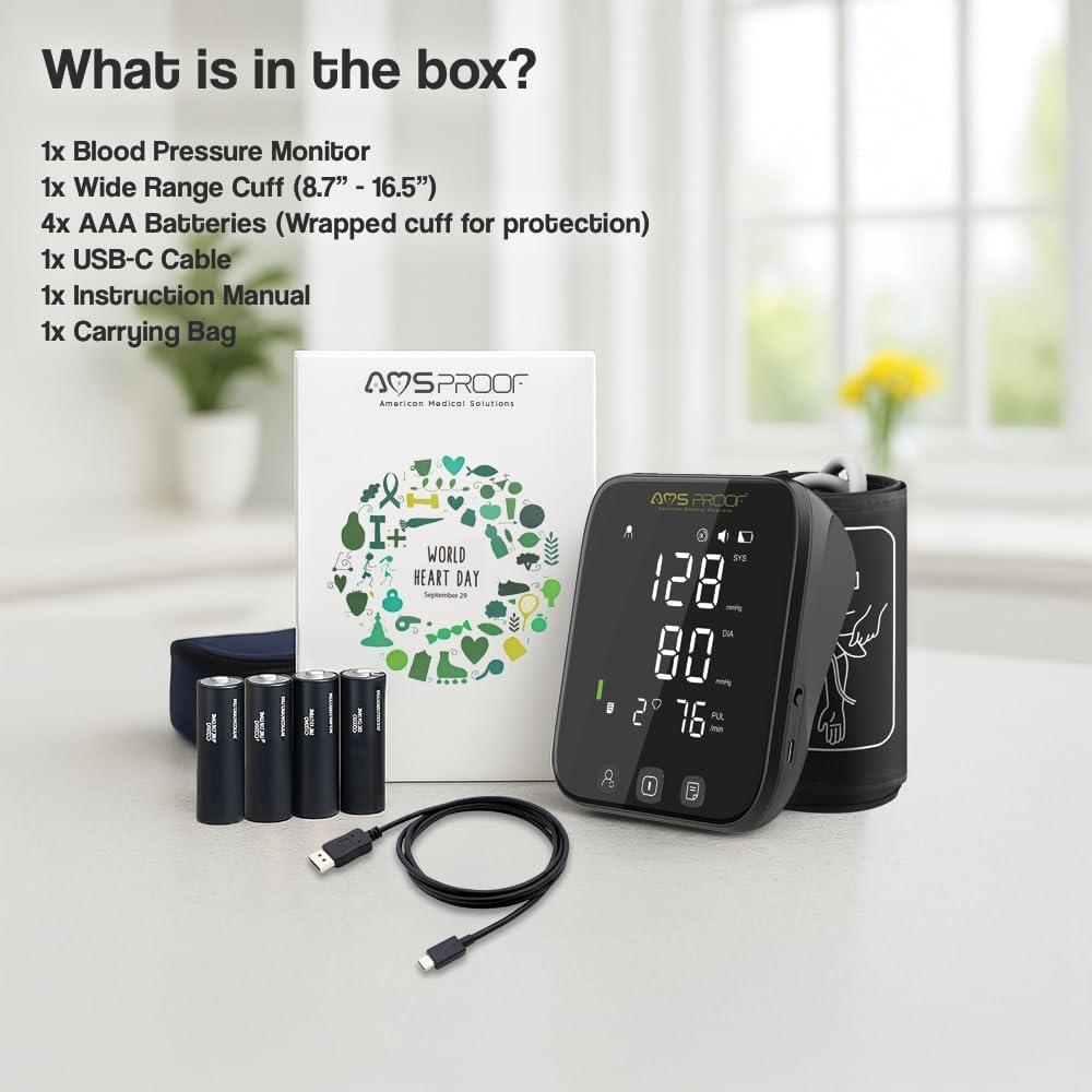 Monitor de Presión Arterial Automático AMSPROOF 101, Brazo 22-42 cm