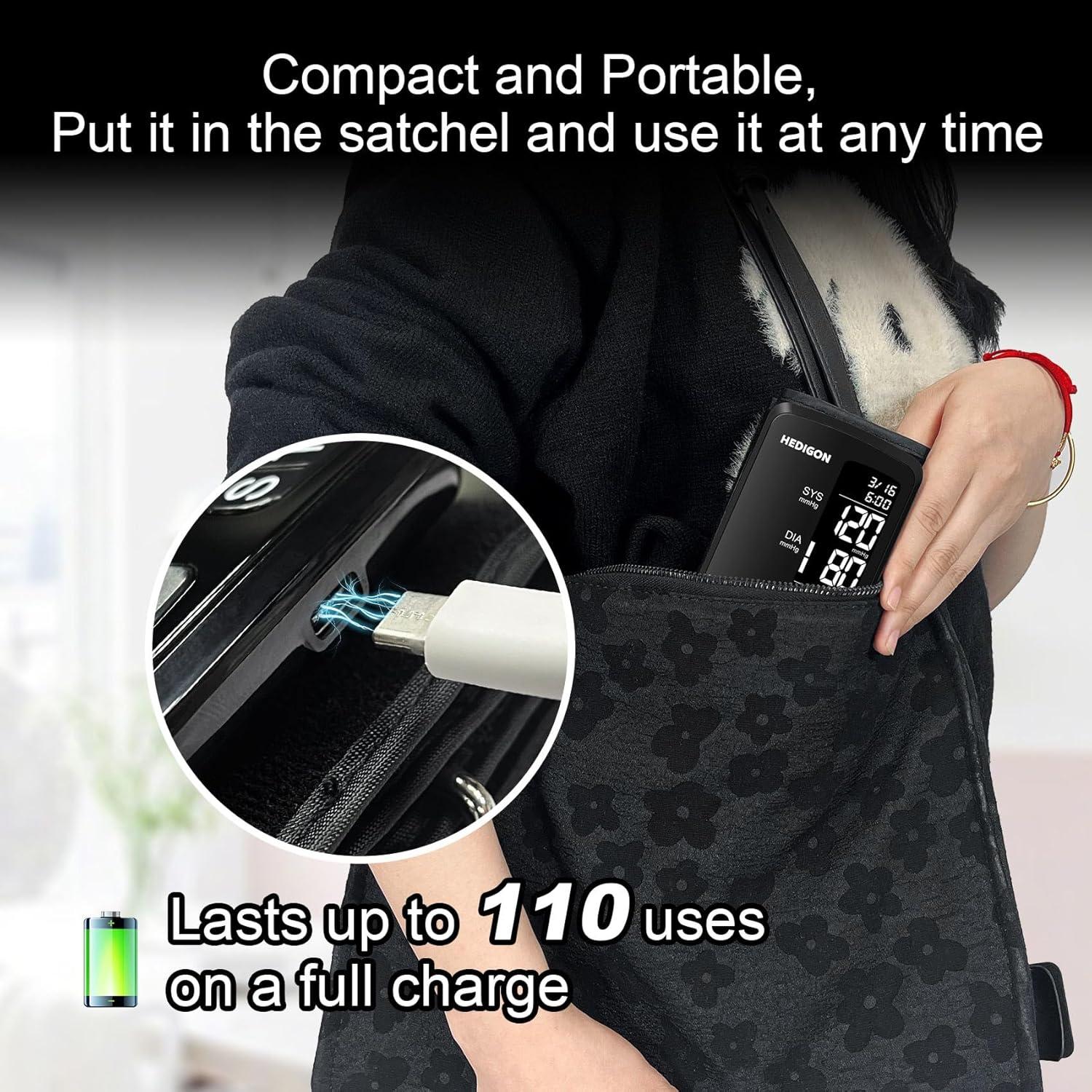 Monitor de Presión Arterial Digital HEDIGON con Manguito Grande