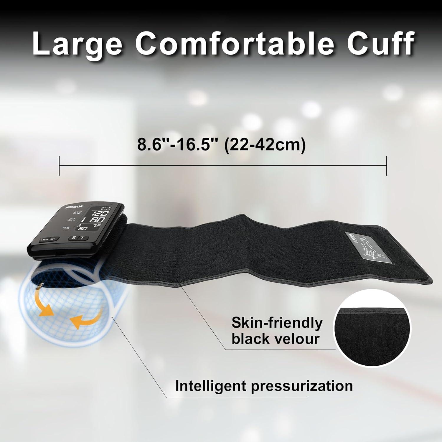 Monitor de Presión Arterial Digital HEDIGON con Manguito Grande