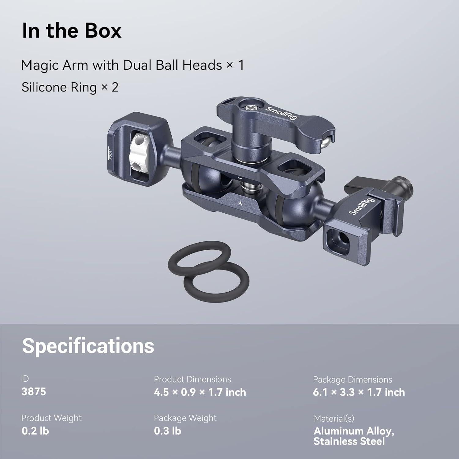 Brazo Mágico Articulado SmallRig 3875 con Abrazadera NATO 5.5 kg