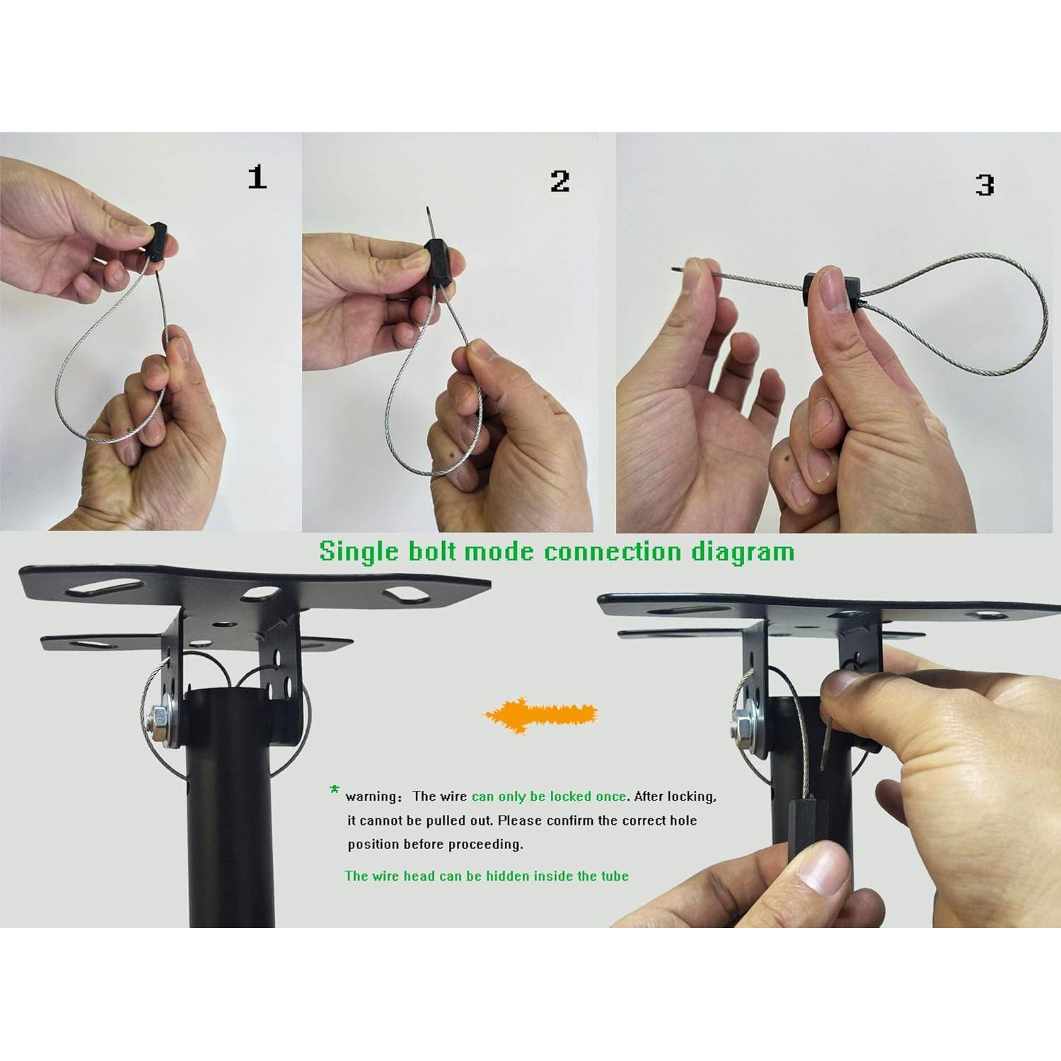 Soporte de Techo Ajustable para TV mvpmounts 14-42" hasta 30kg