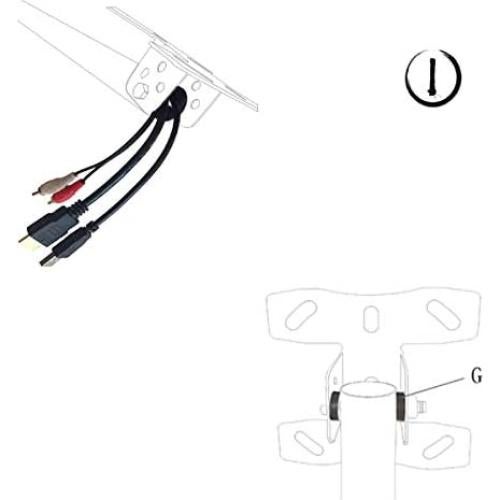 Soporte de Techo Ajustable para TV mvpmounts 14-42" hasta 30kg