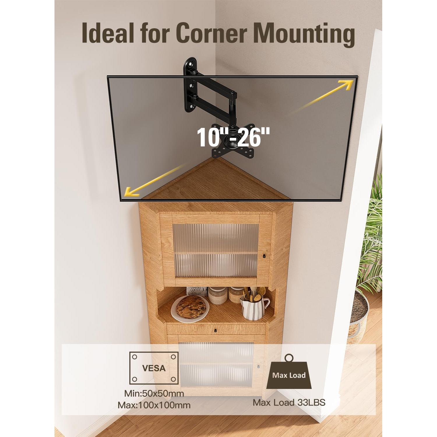 Soporte de Pared para Monitor Mounting Dream MD2463 10-26" 15kg