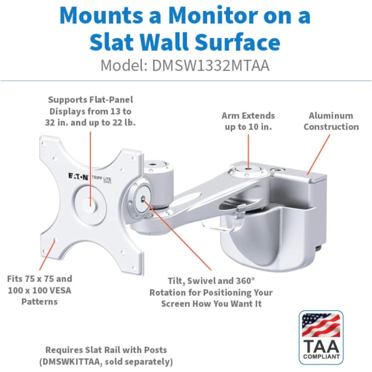 Soporte de Monitor de Pared Tripp Lite DMSW1332MTAA 13-32"