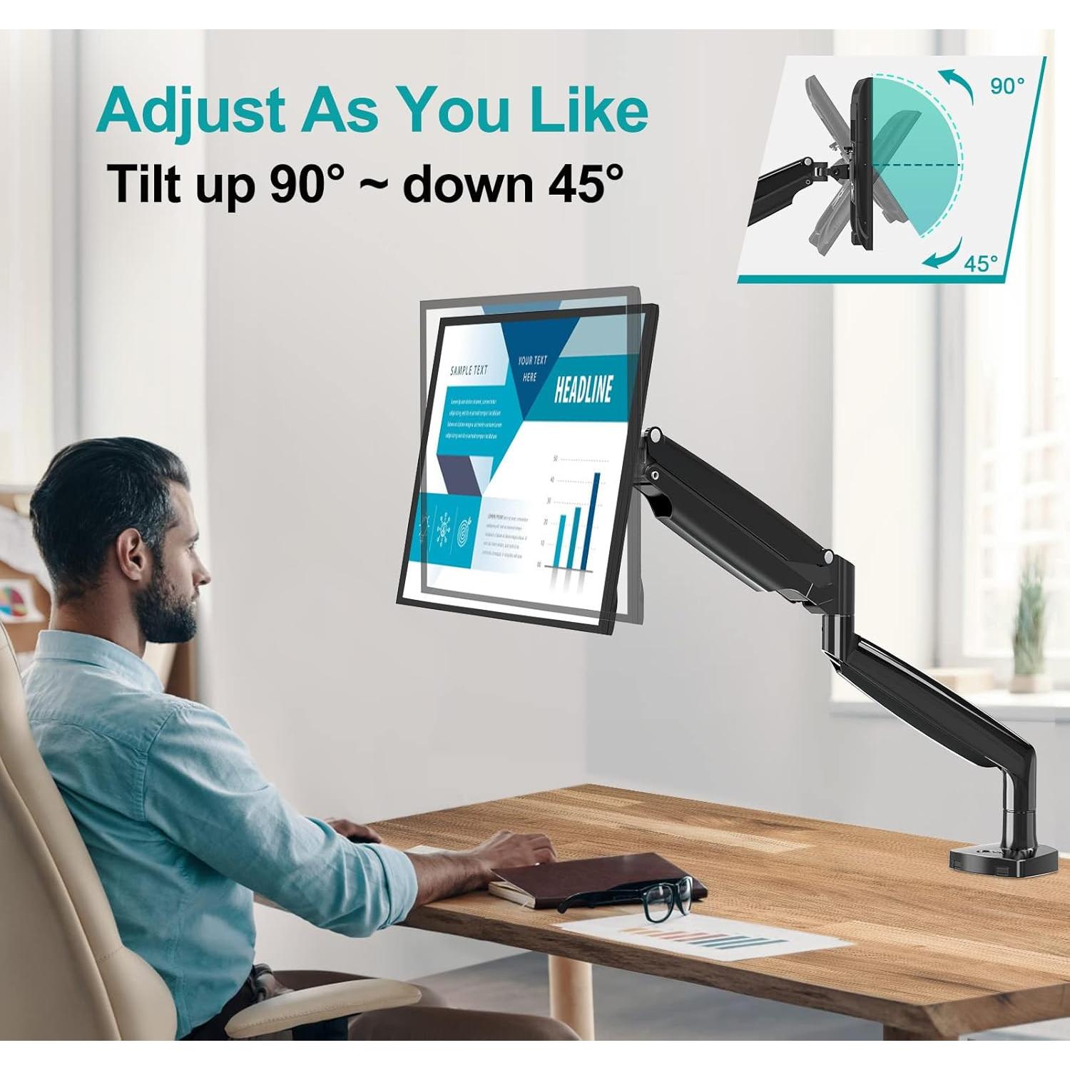 Soporte de Monitor MOUNT PRO 35" Ajustable VESA Negro