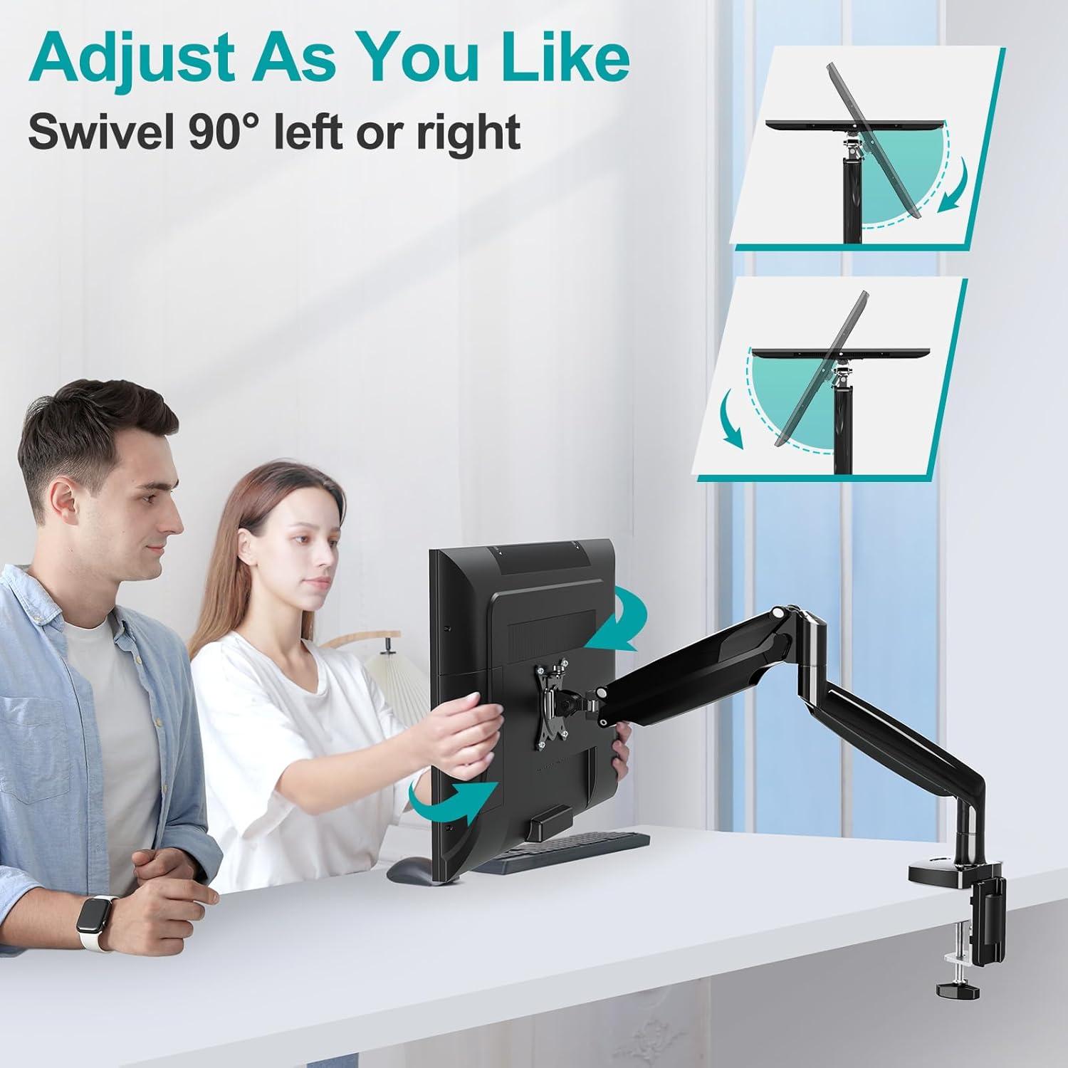 Soporte de Monitor MOUNT PRO 35" Ajustable VESA Negro