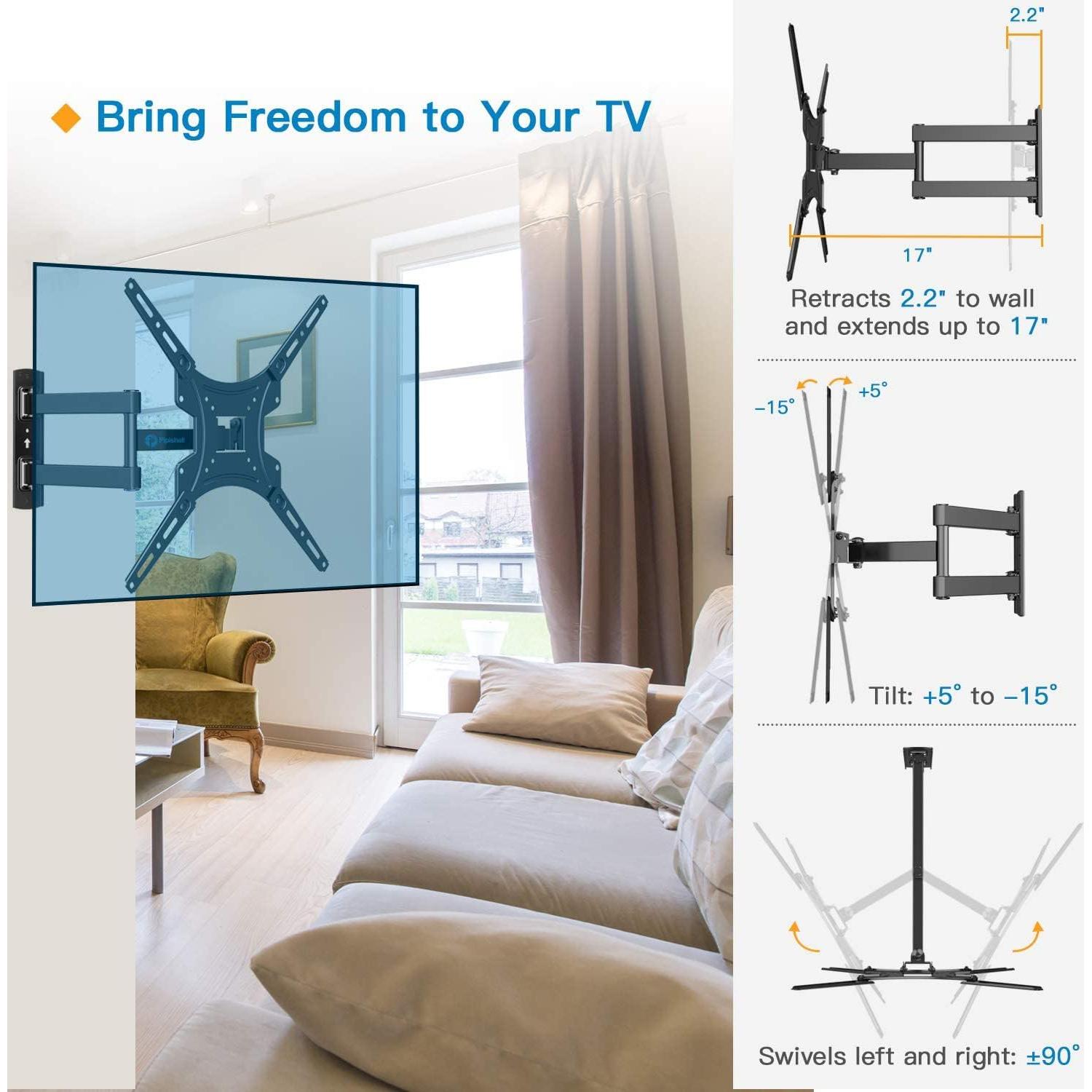 Soporte de Pared para TV Pipishell PIMF2 26-55" Articulado 30kg