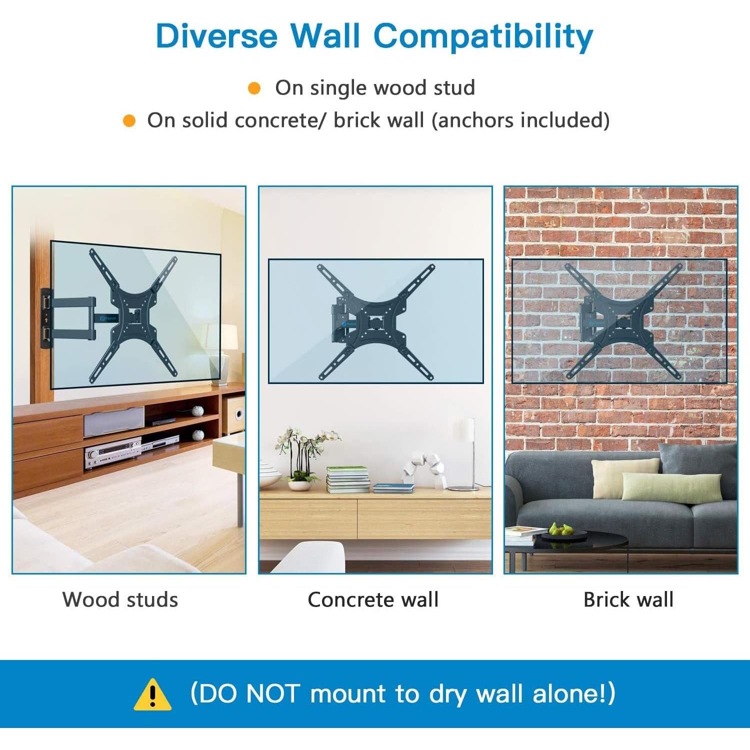 Soporte de Pared para TV Pipishell PIMF2 26-55" Articulado 30kg