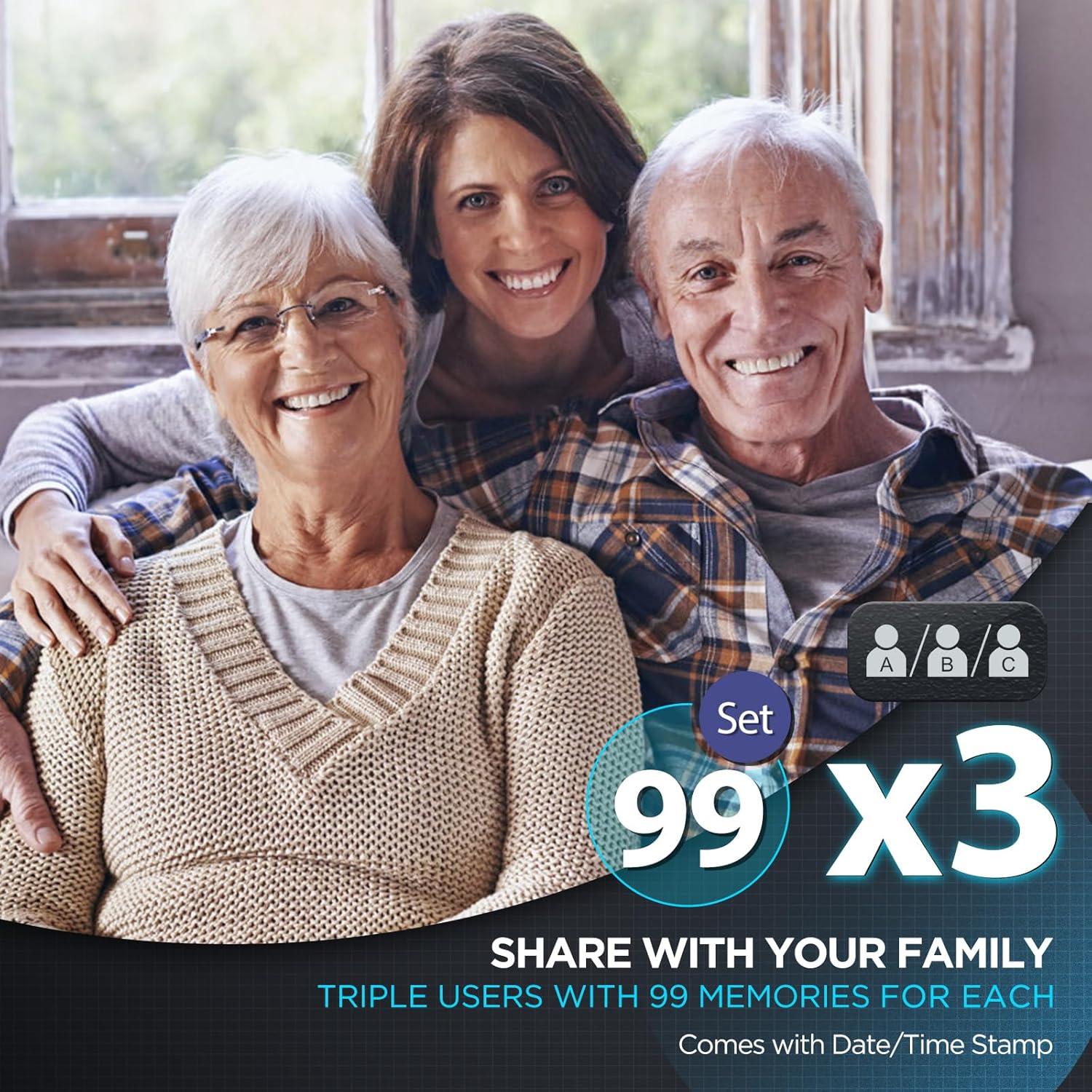 Monitor de Presión Arterial AQESO U80BH con 3 Manguitos