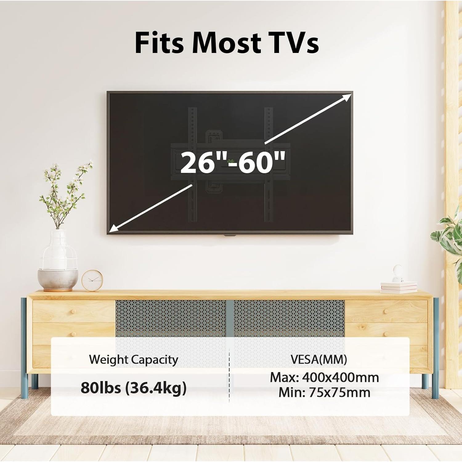 Soporte de Pared para TV USX MOUNT 26-60" Movimiento Completo